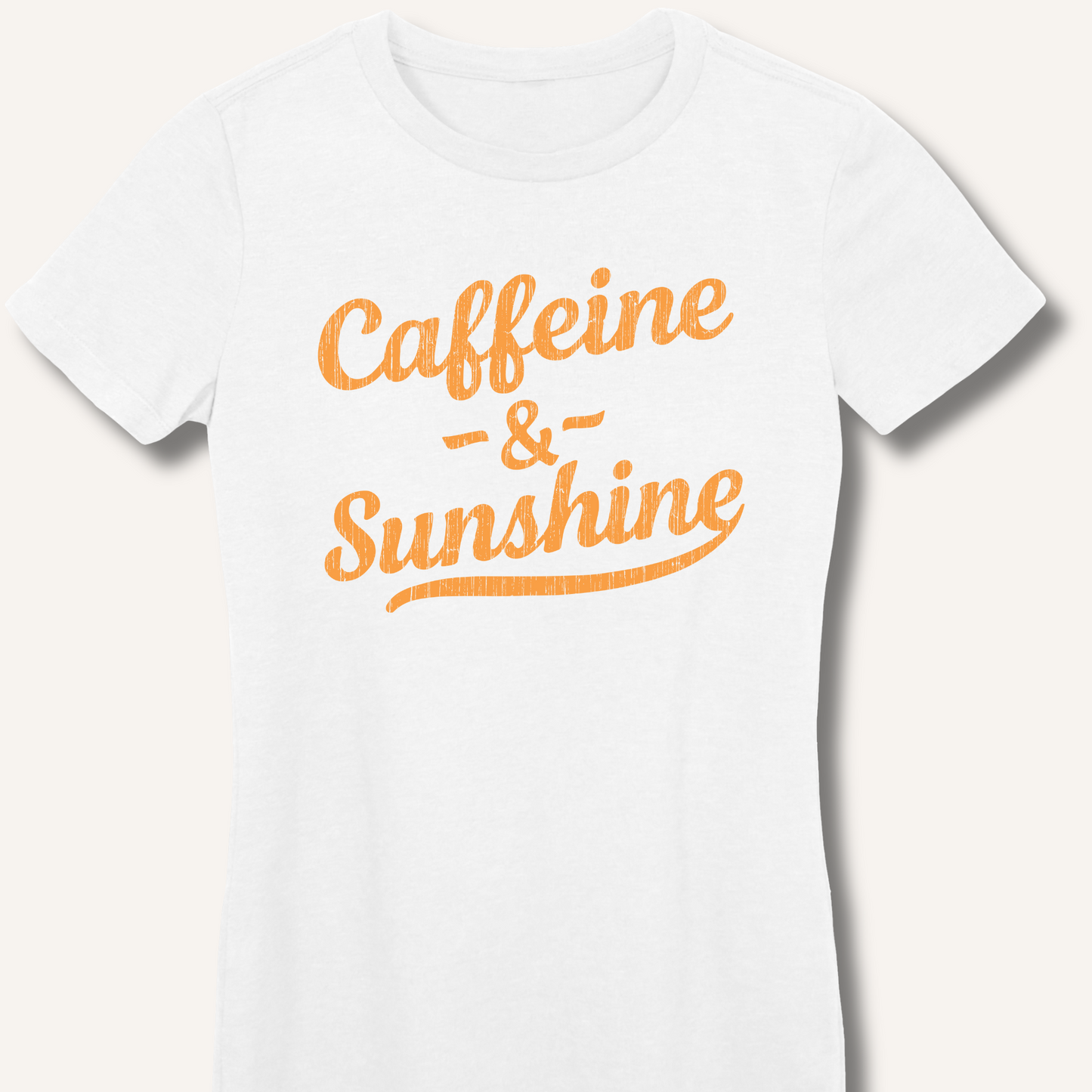 Caffeine & Sunshine Fitted T-Shirt