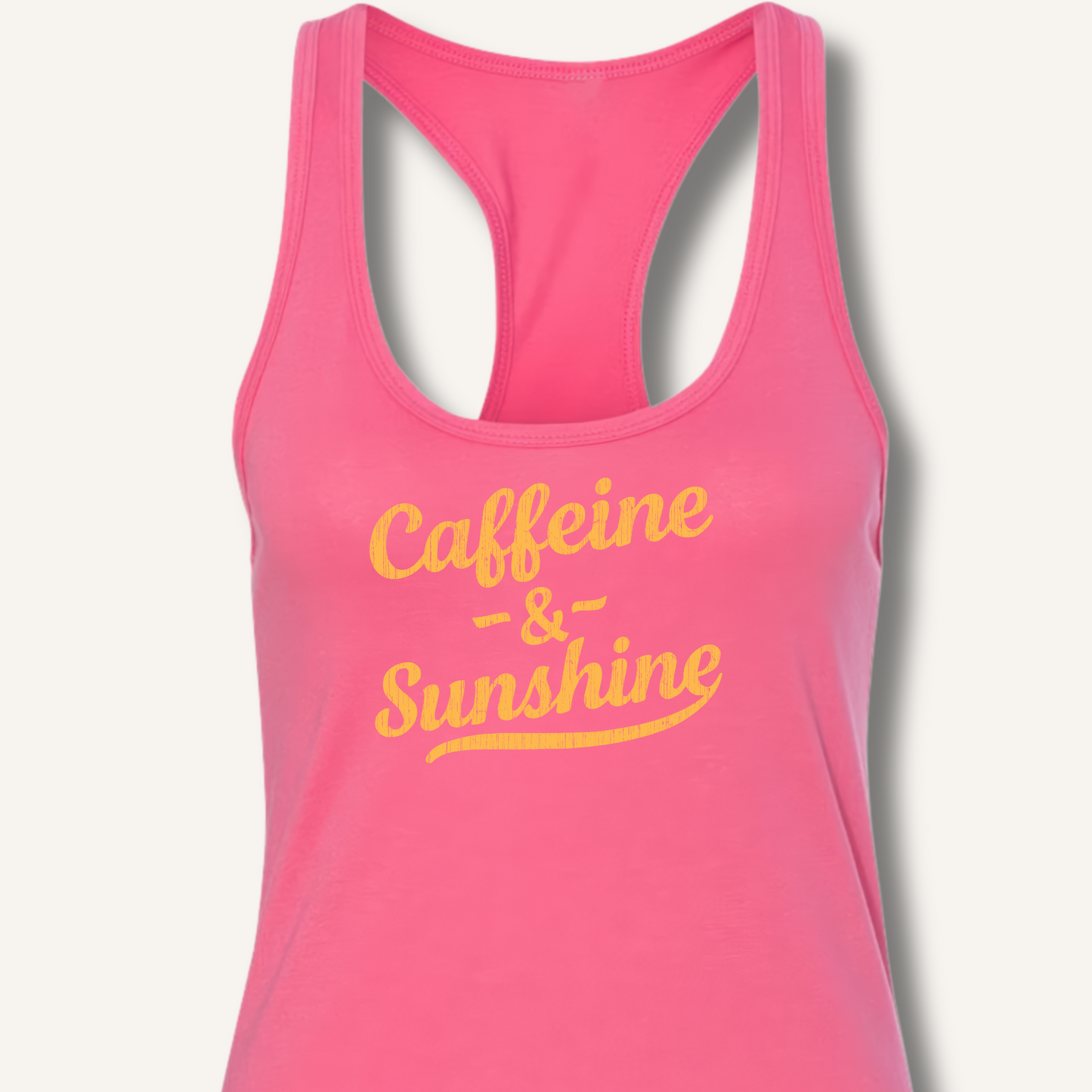 Caffeine & Sunshine Racerback Tank