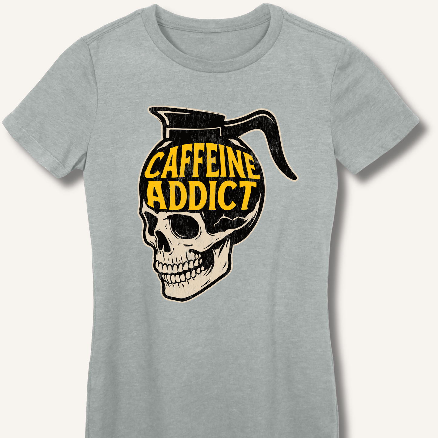 Caffeine Addict Fitted T-Shirt