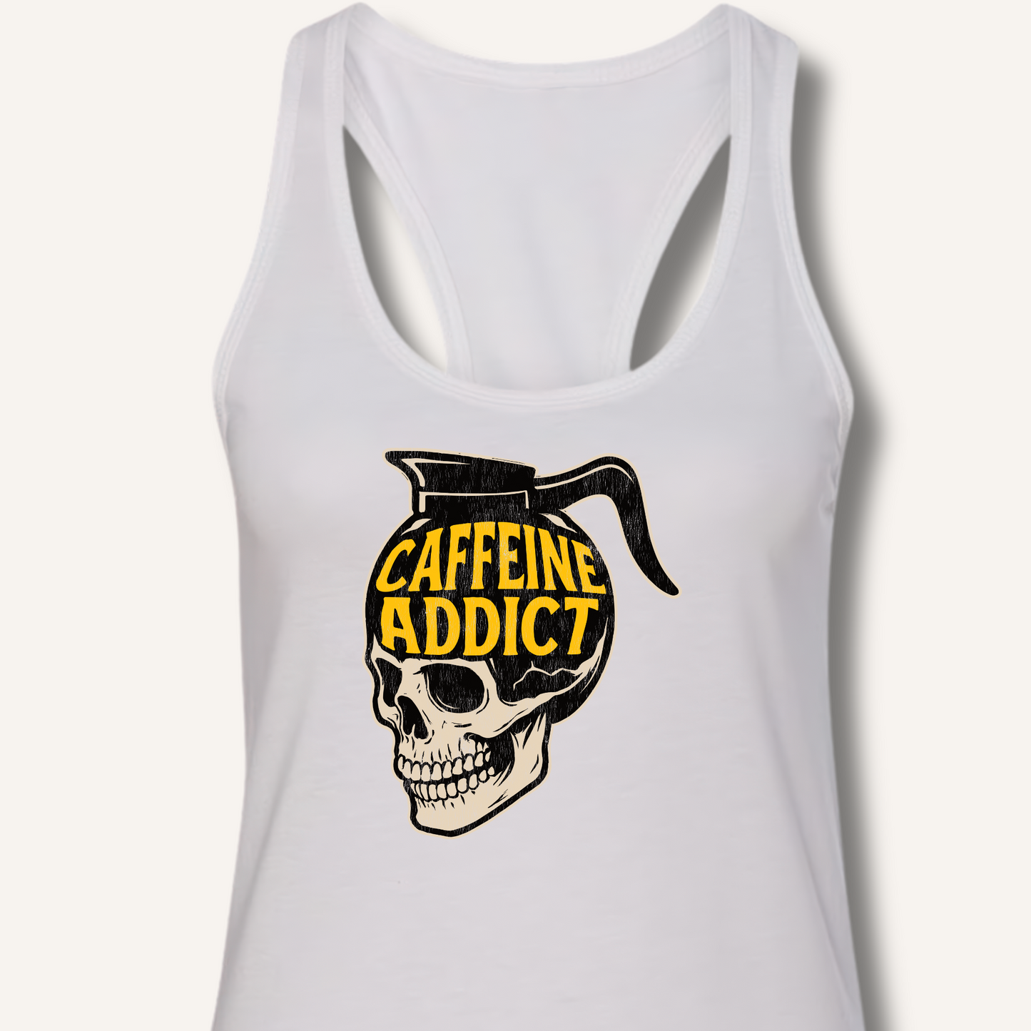 Caffeine Addict Racerback Tank