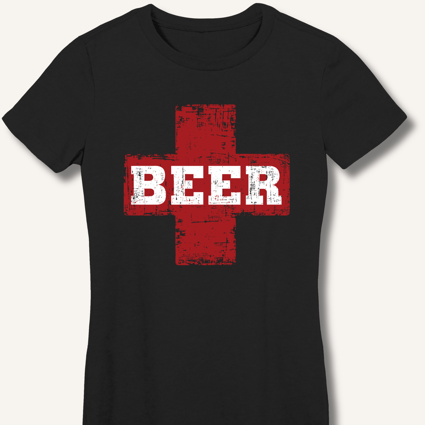 Beer First Aid Fitted T-Shirt