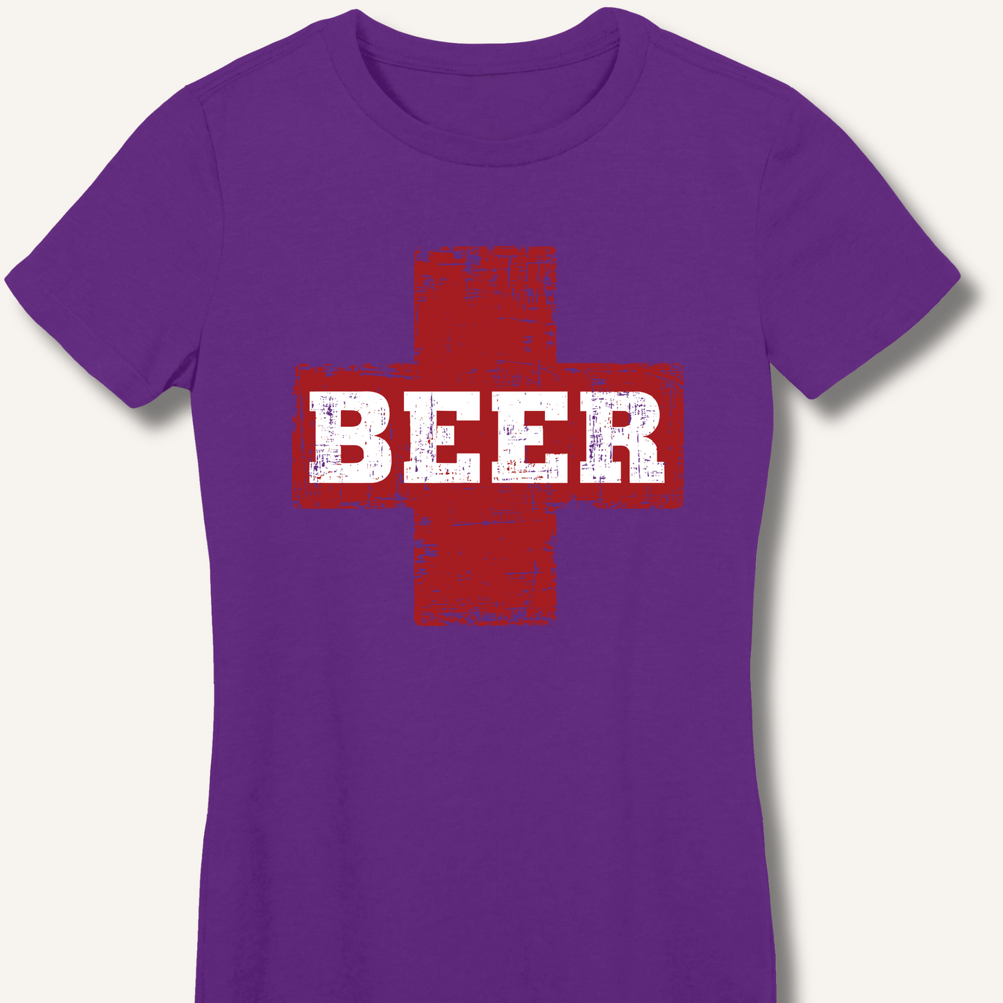 Beer First Aid Fitted T-Shirt
