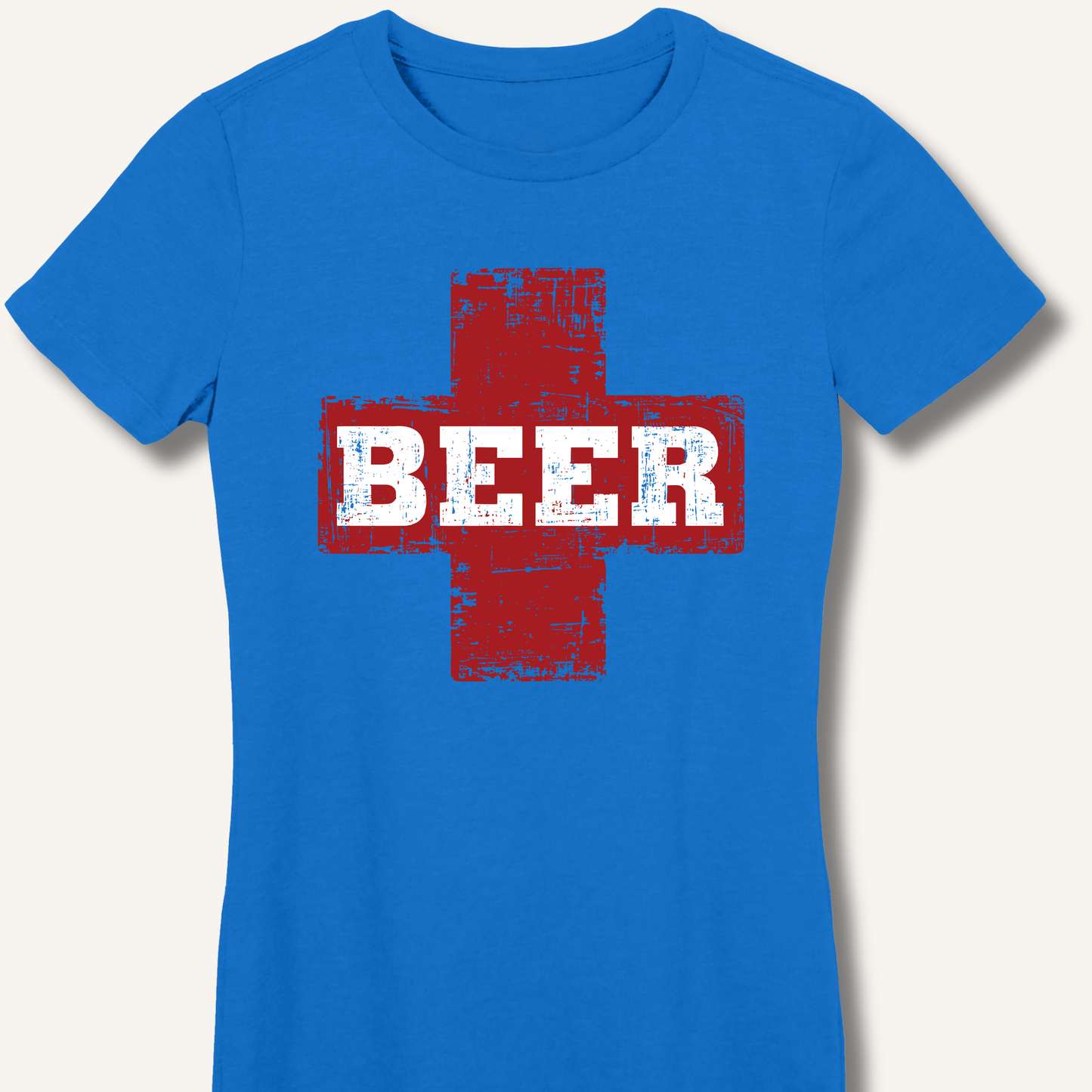 Beer First Aid Fitted T-Shirt