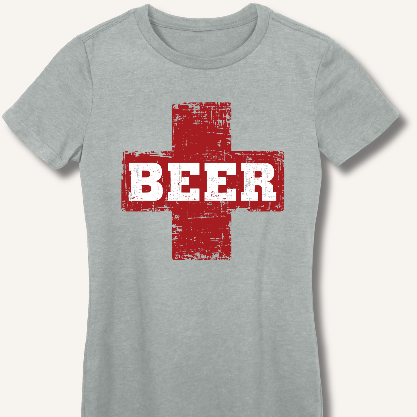 Beer First Aid Fitted T-Shirt