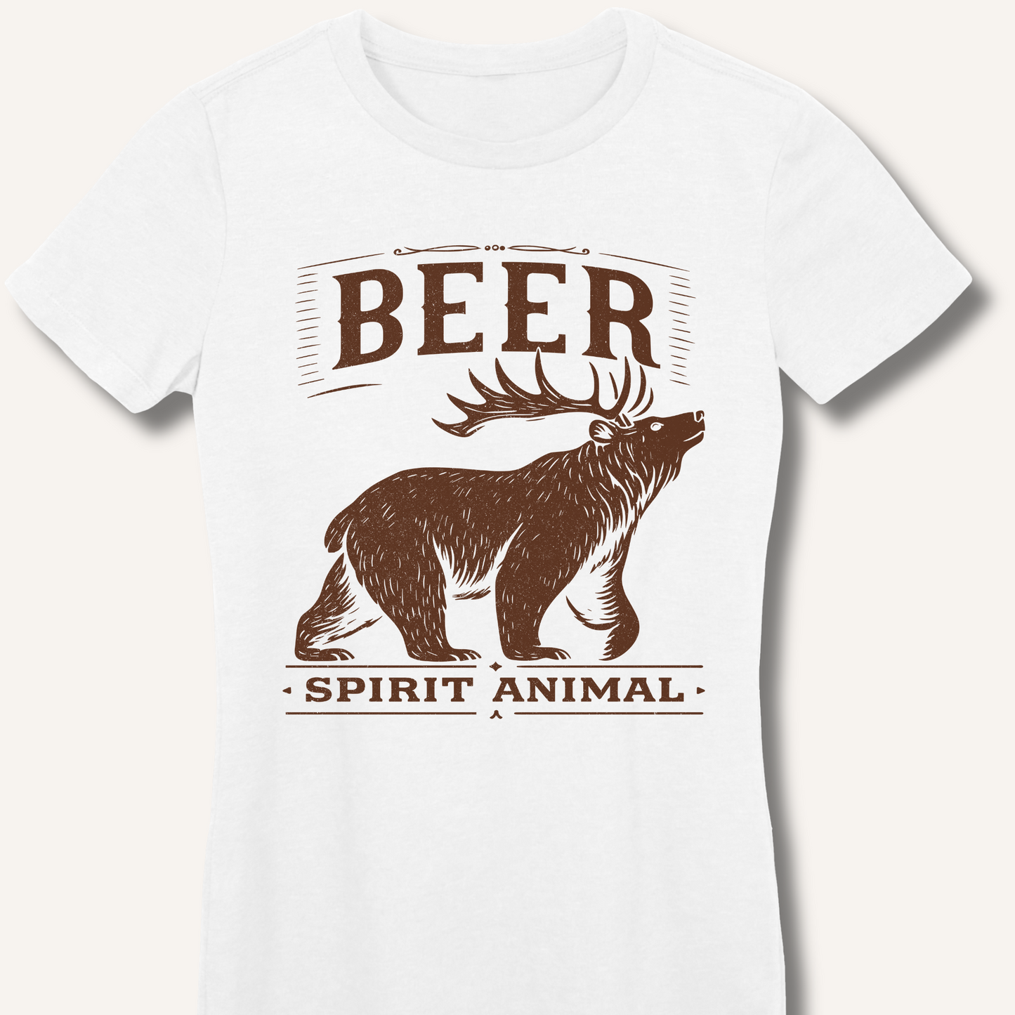 Beer - Spirit Animal Fitted T-Shirt