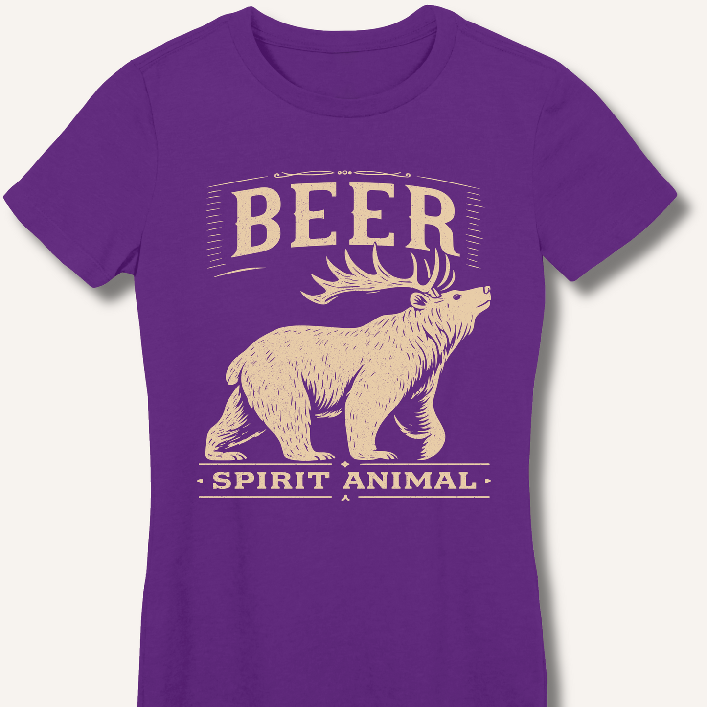 Beer - Spirit Animal Fitted T-Shirt