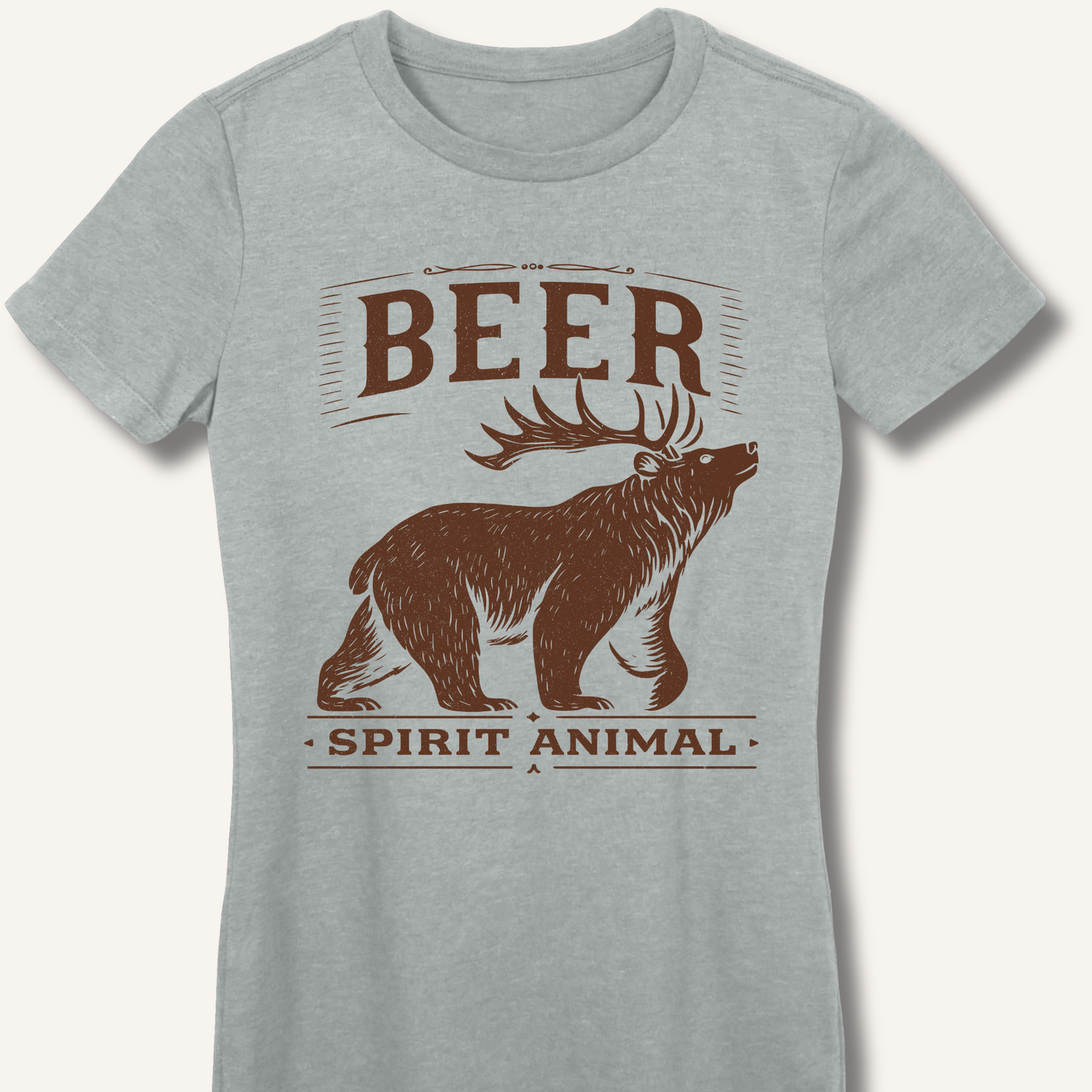 Beer - Spirit Animal Fitted T-Shirt