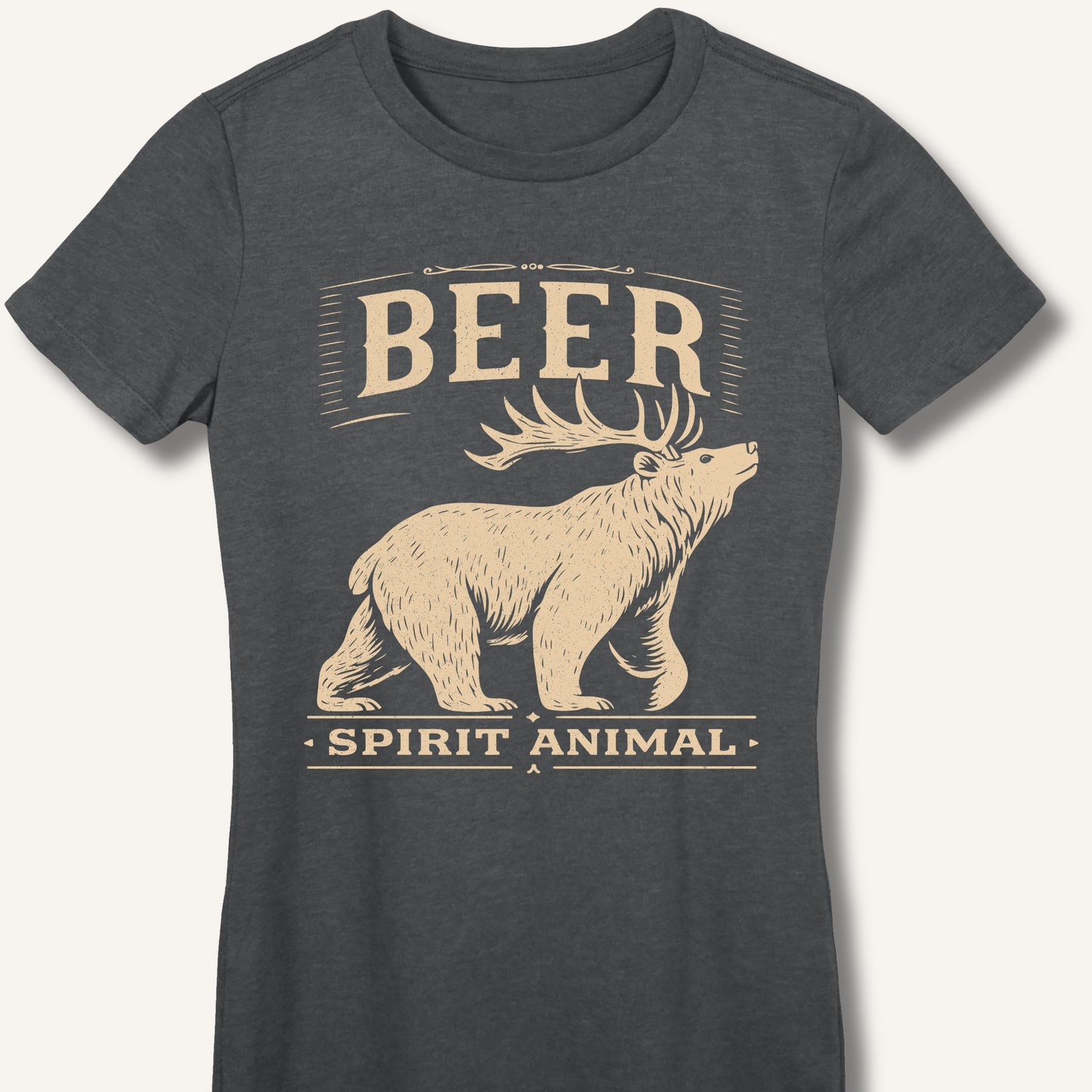 Beer - Spirit Animal Fitted T-Shirt