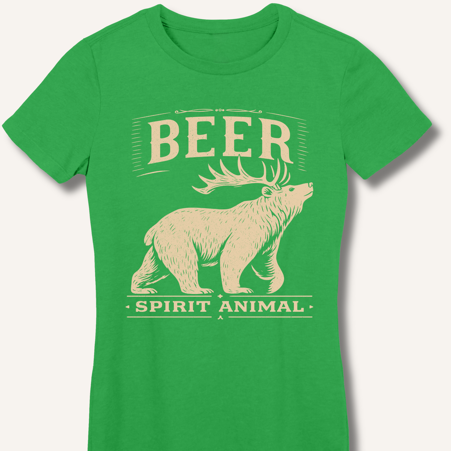 Beer - Spirit Animal Fitted T-Shirt
