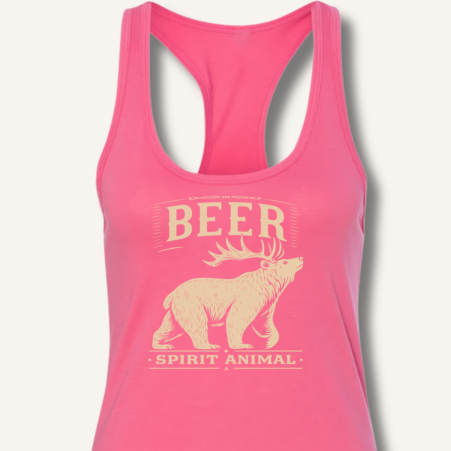 Beer - Spirit Animal Racerback Tank