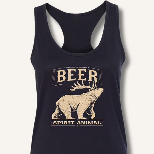 Beer - Spirit Animal Racerback Tank