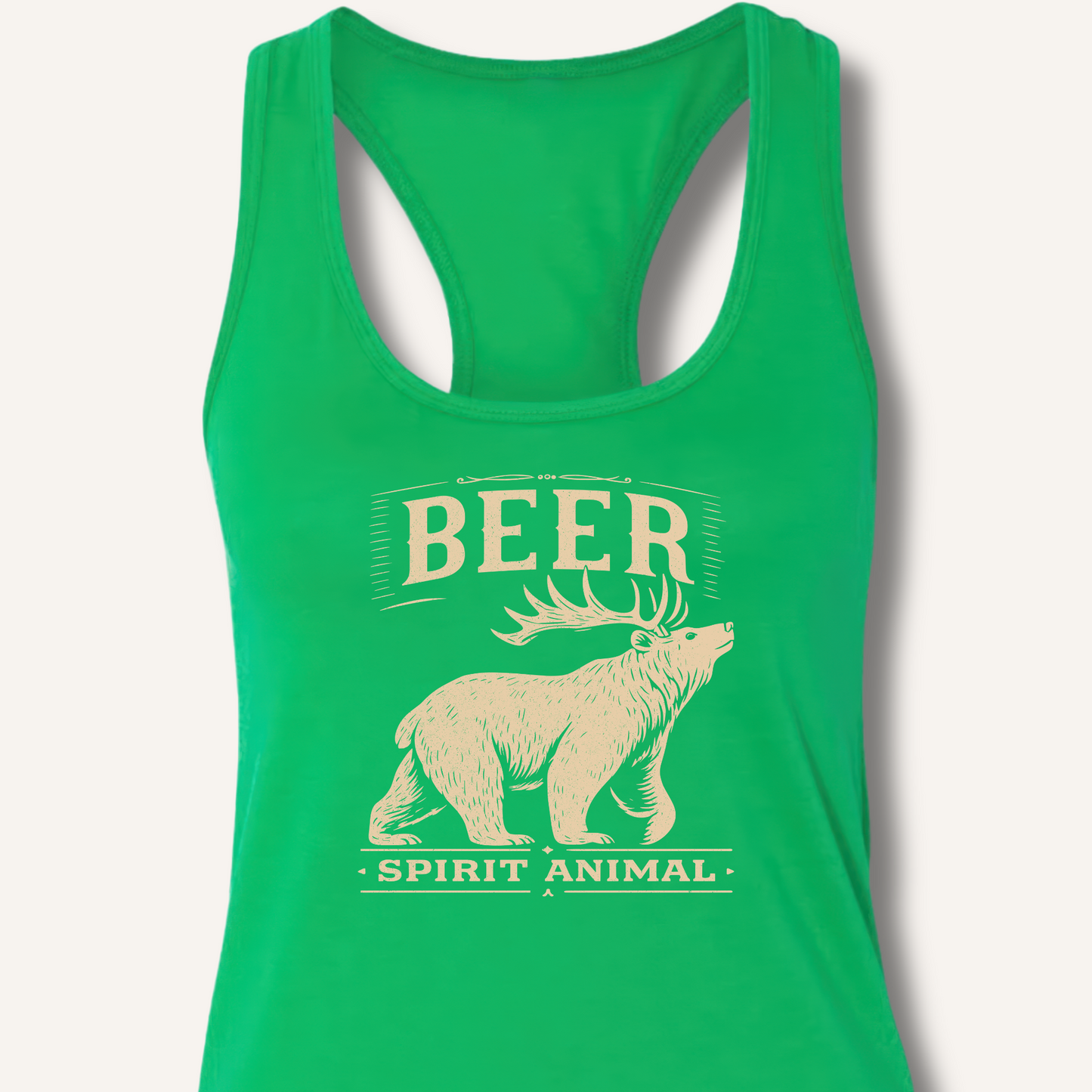 Beer - Spirit Animal Racerback Tank
