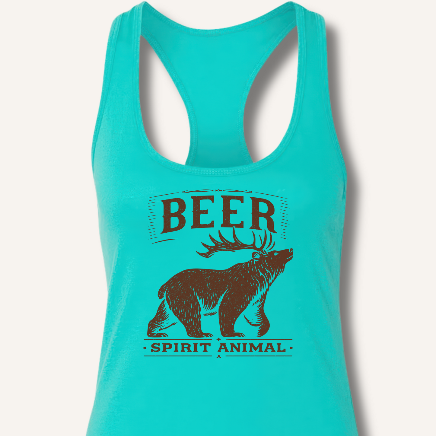 Beer - Spirit Animal Racerback Tank