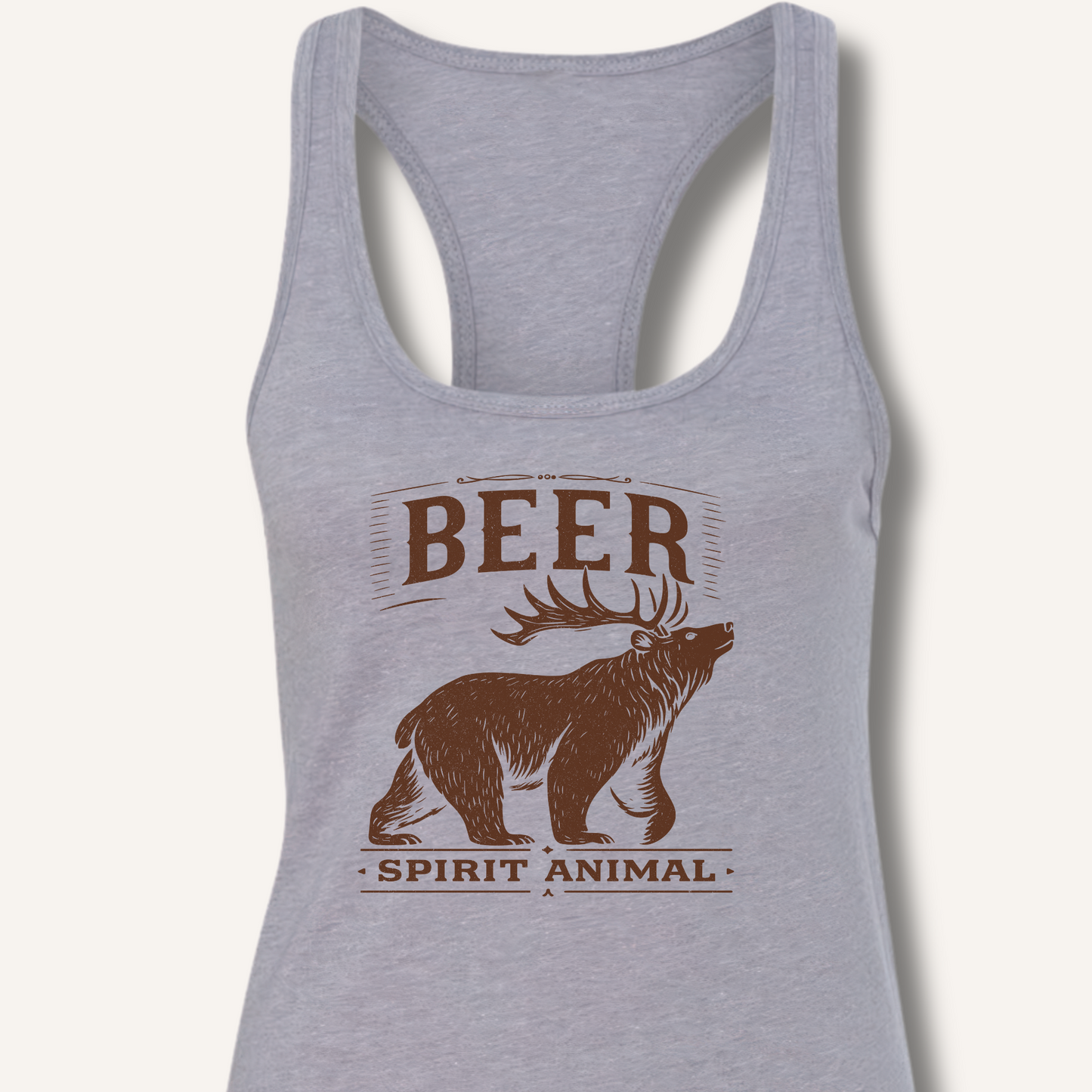 Beer - Spirit Animal Racerback Tank