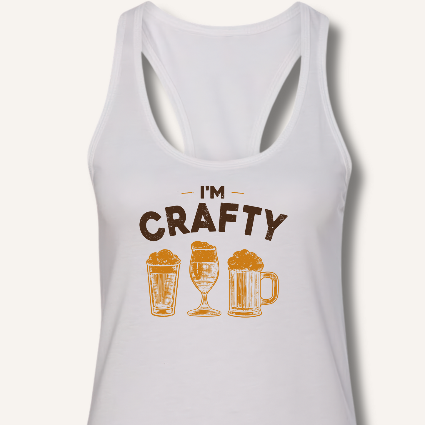I'm Crafty Racerback Tank