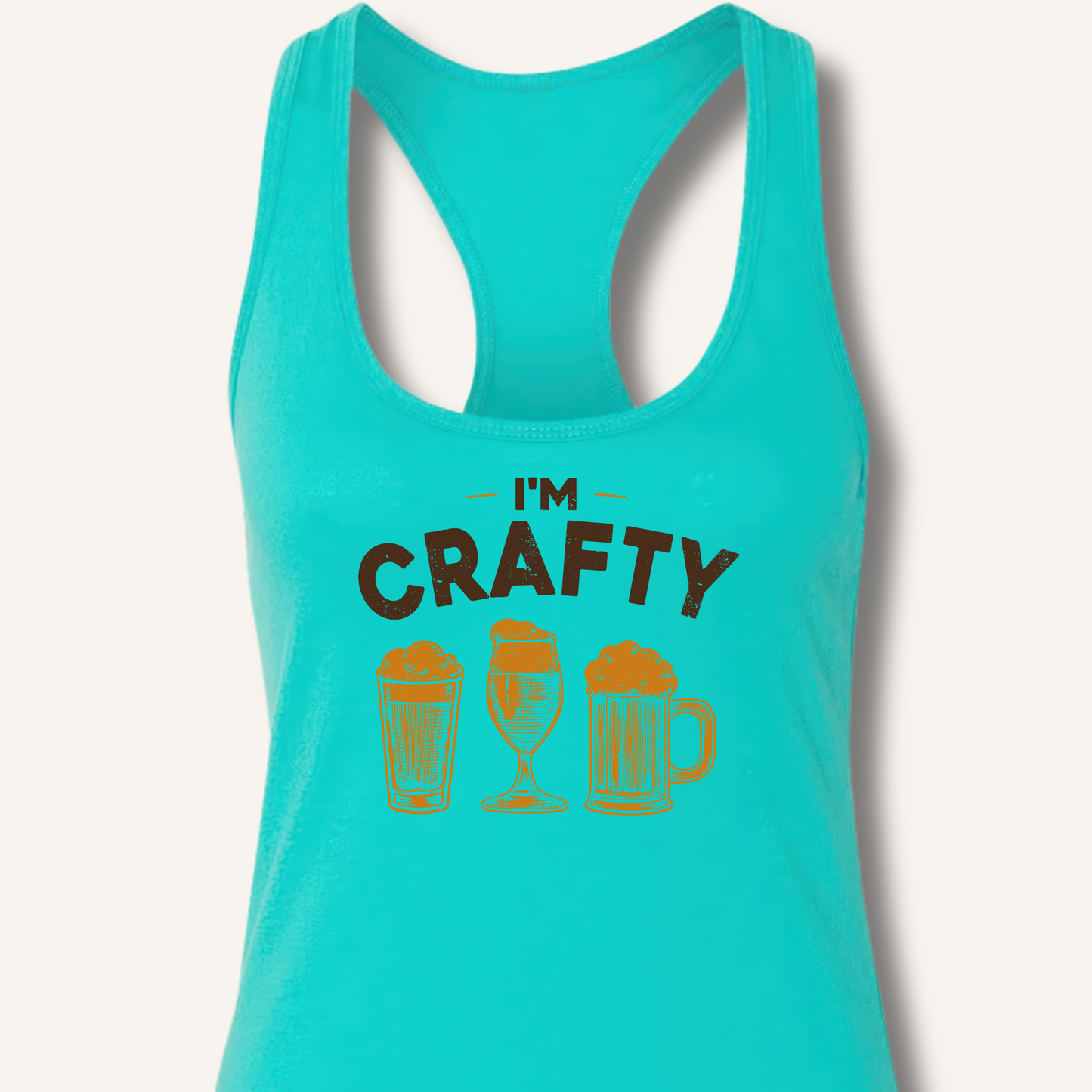 I'm Crafty Racerback Tank