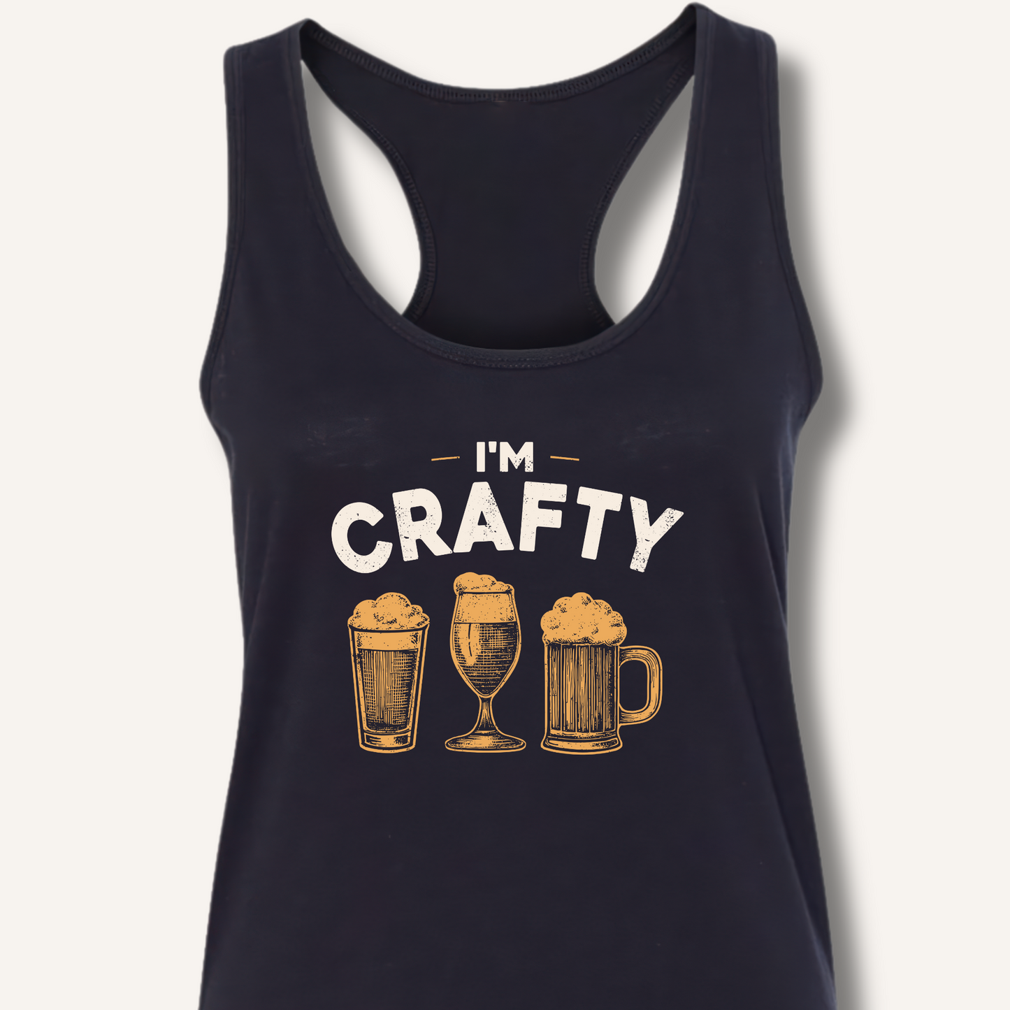 I'm Crafty Racerback Tank