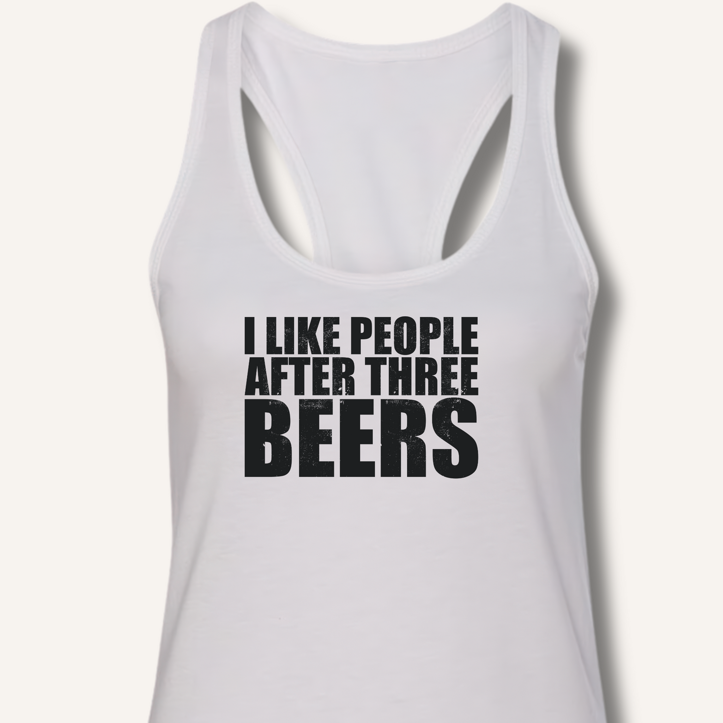 I Like People Racerback Tank