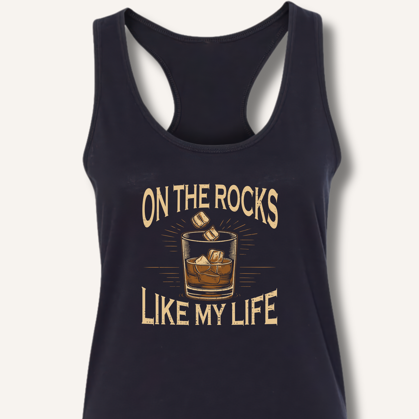 On The Rocks Racerback Tank
