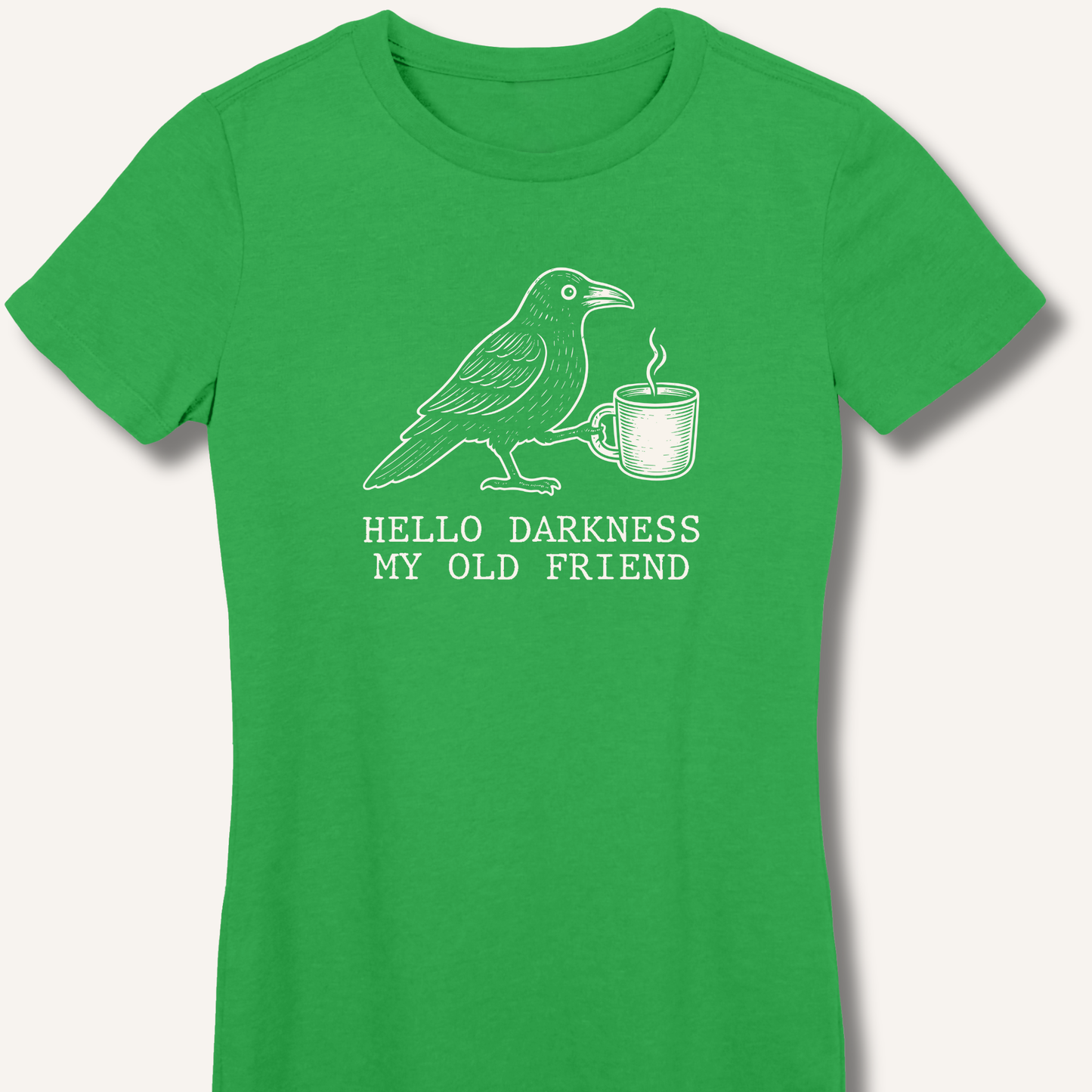 Hello Darkness Fitted T-Shirt
