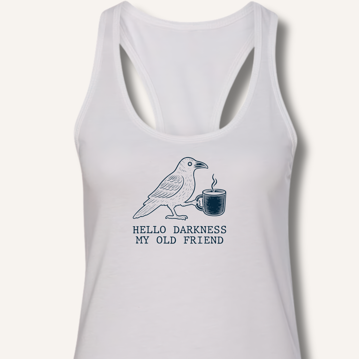 Hello Darkness Racerback Tank