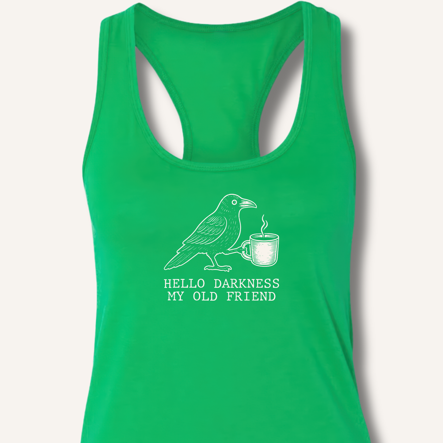 Hello Darkness Racerback Tank