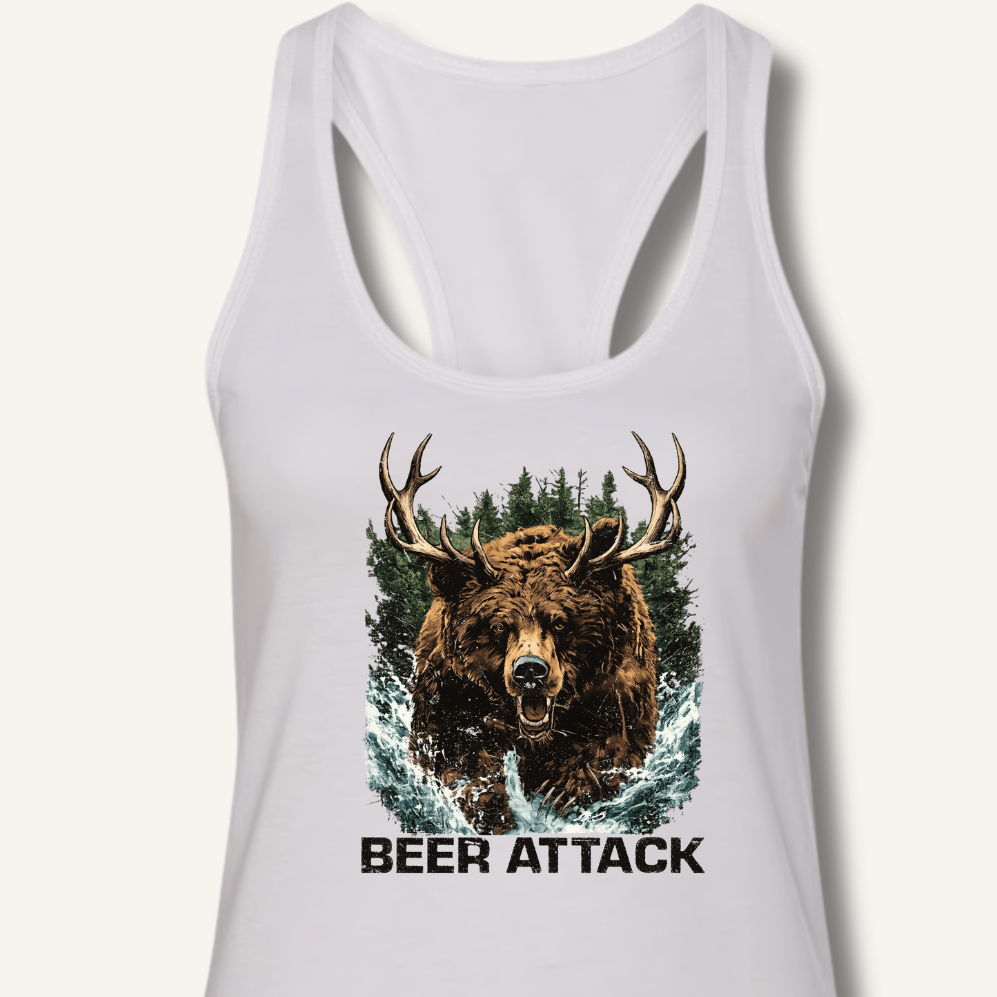 Beer Attack Racerback Tank - Sip & Shirt
