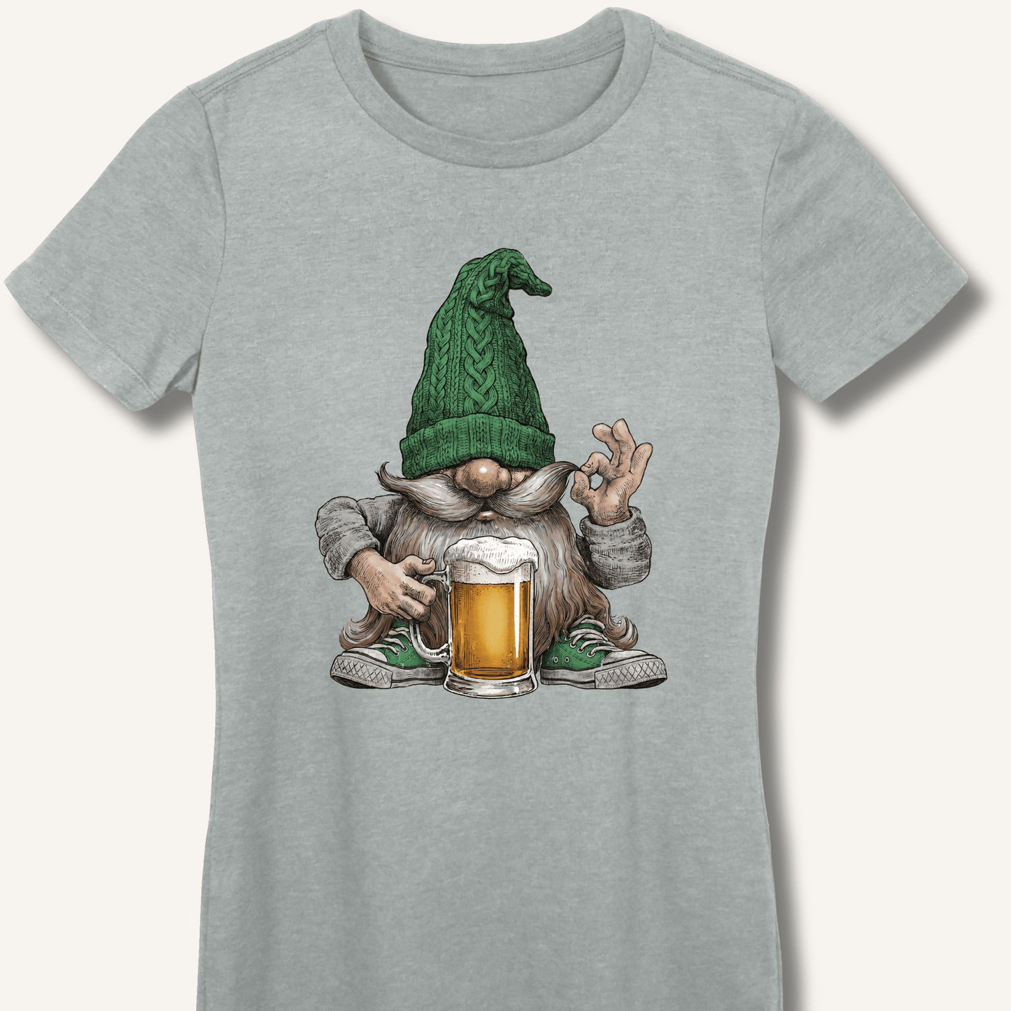 Beer Gnome Fitted T-Shirt - Sip & Shirt