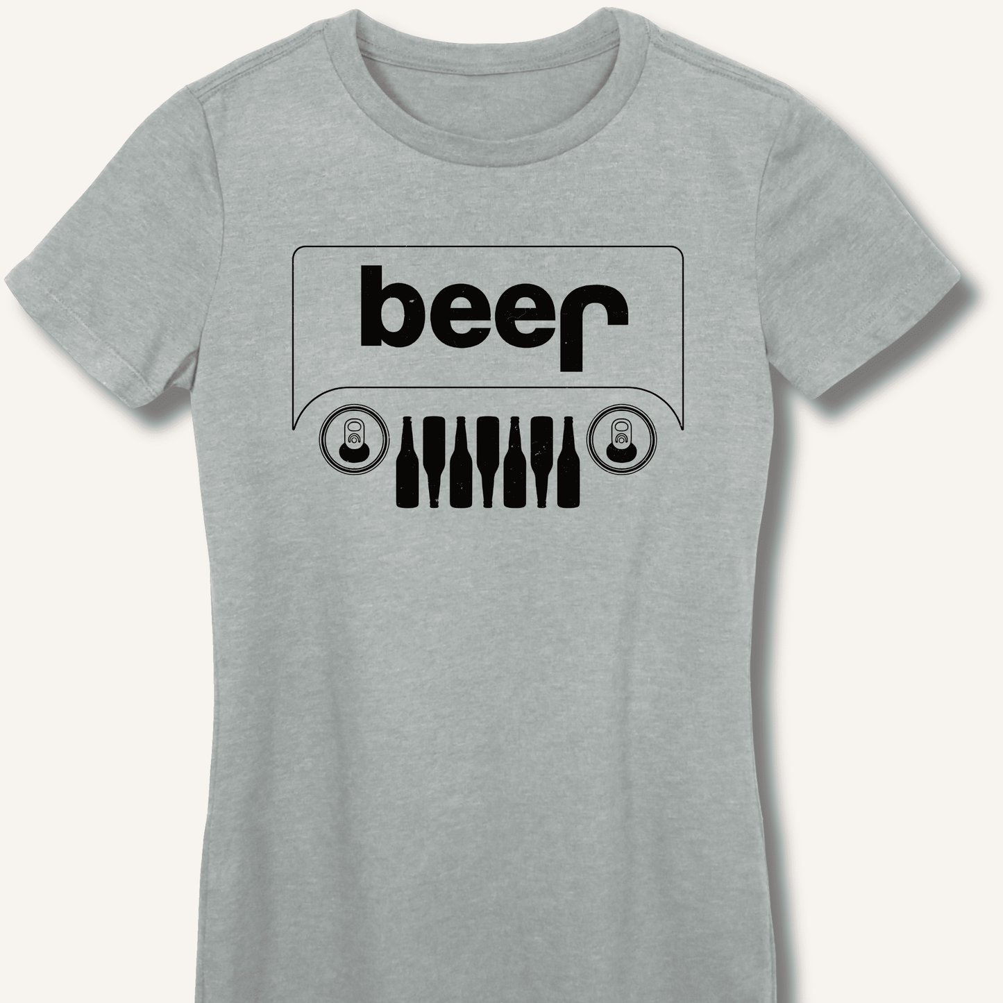 Beer Jeep Fitted T-Shirt - Sip & Shirt