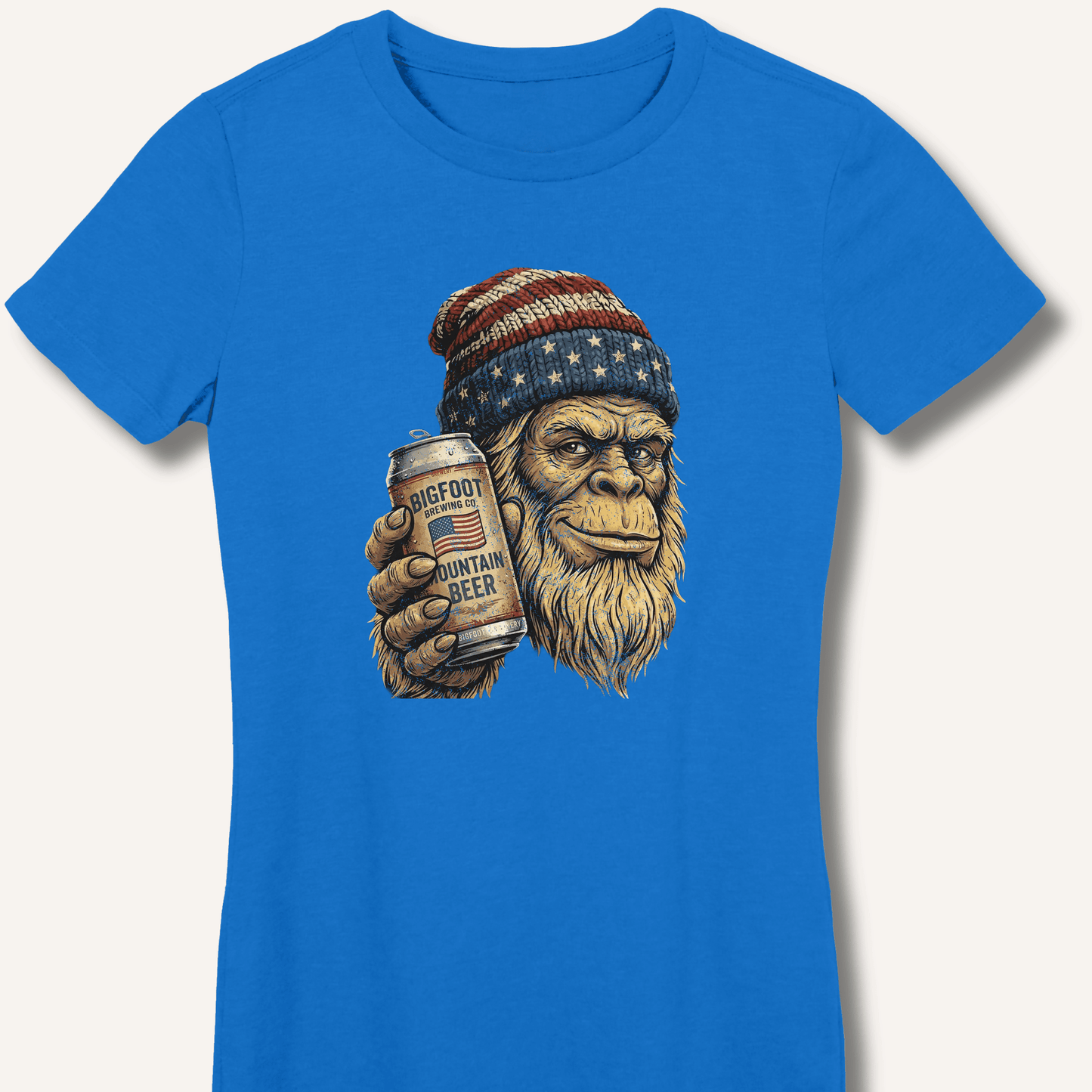 Bigfoot Mountain Beer T-Shirt Fitted T-Shirt - Sip & Shirt