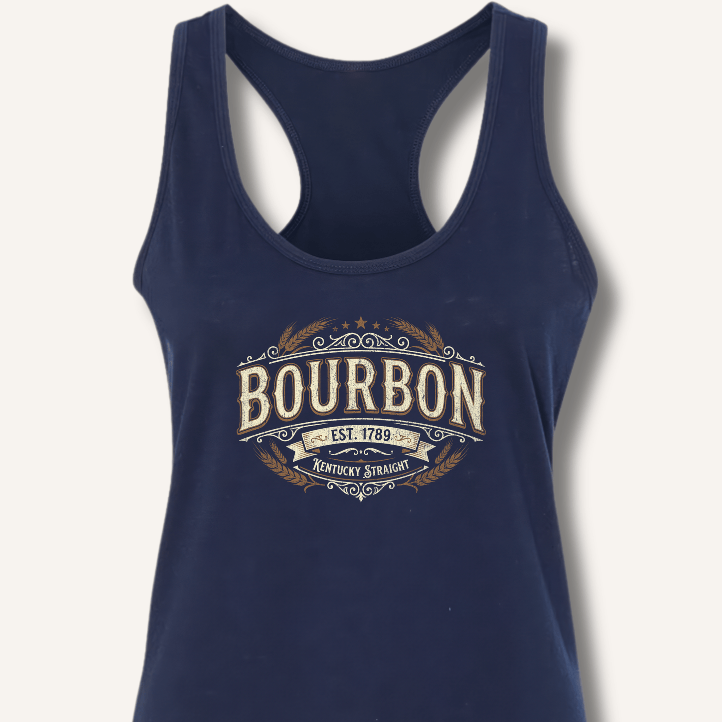 Bourbon Kentucky Straight Vintage Racerback Tank - Sip & Shirt