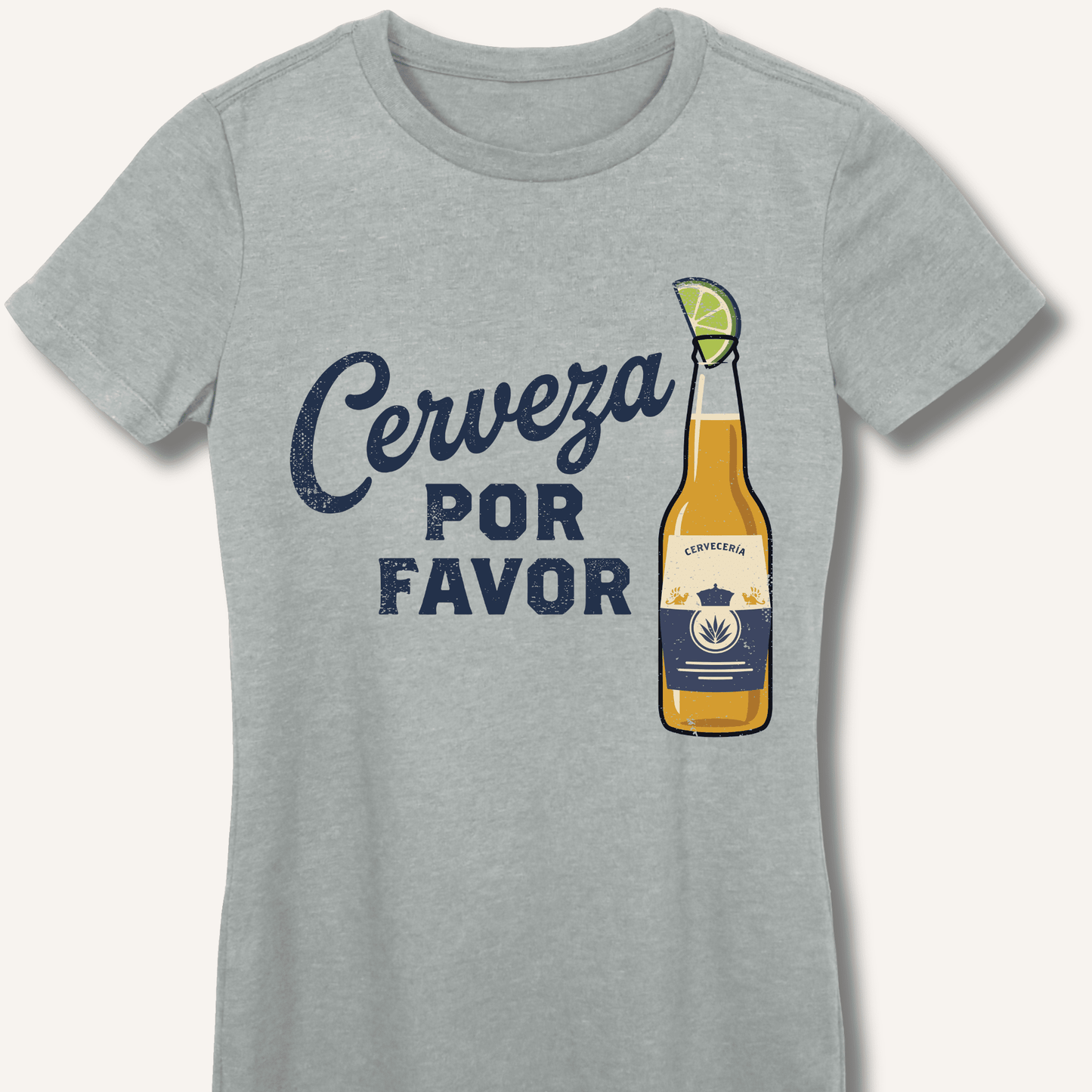 Cerveza Por Favor Fitted T-Shirt - Sip & Shirt