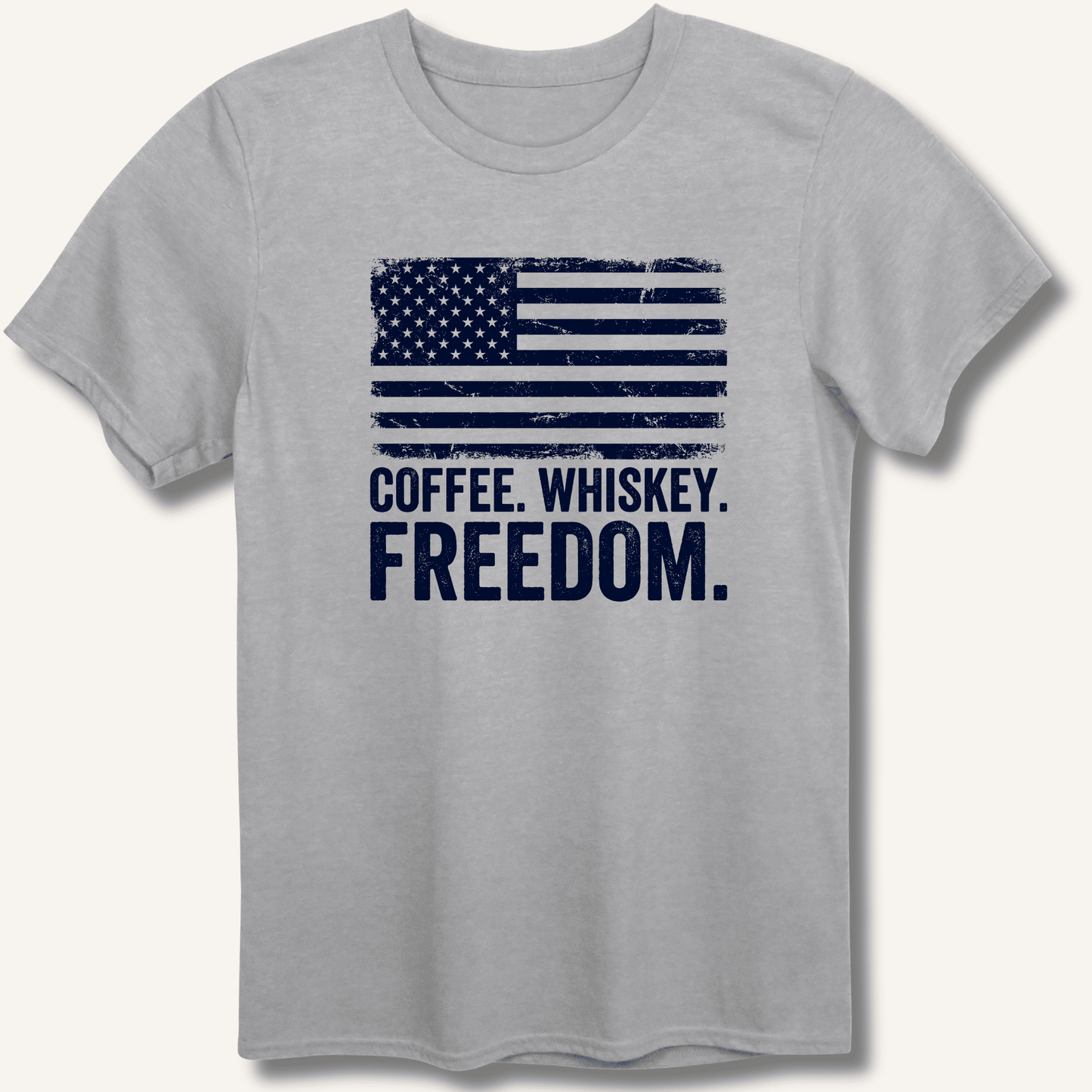Coffee. Whiskey. Freedom. T-Shirt - Sip & Shirt