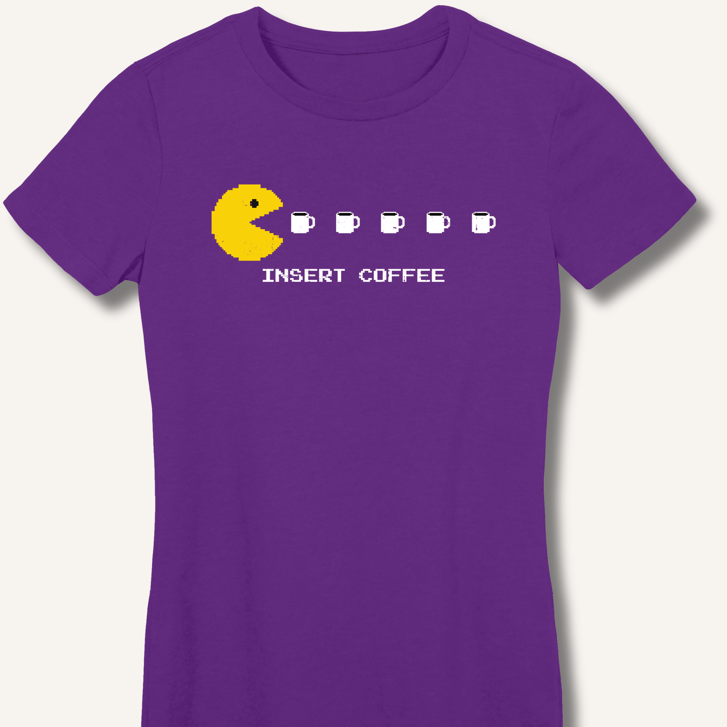 Insert Coffee Fitted T-Shirt - Sip & Shirt