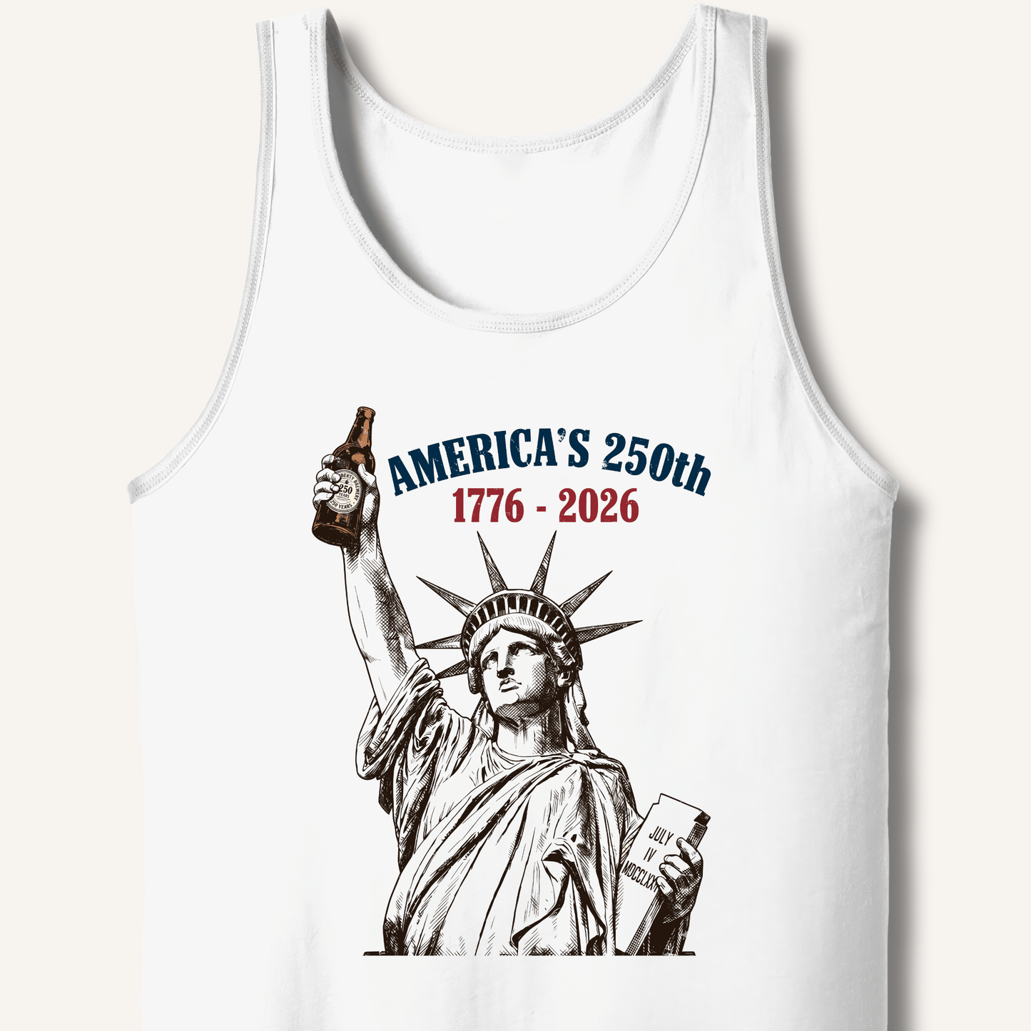 Lady Liberty's Beer Toast Tank - Sip & Shirt