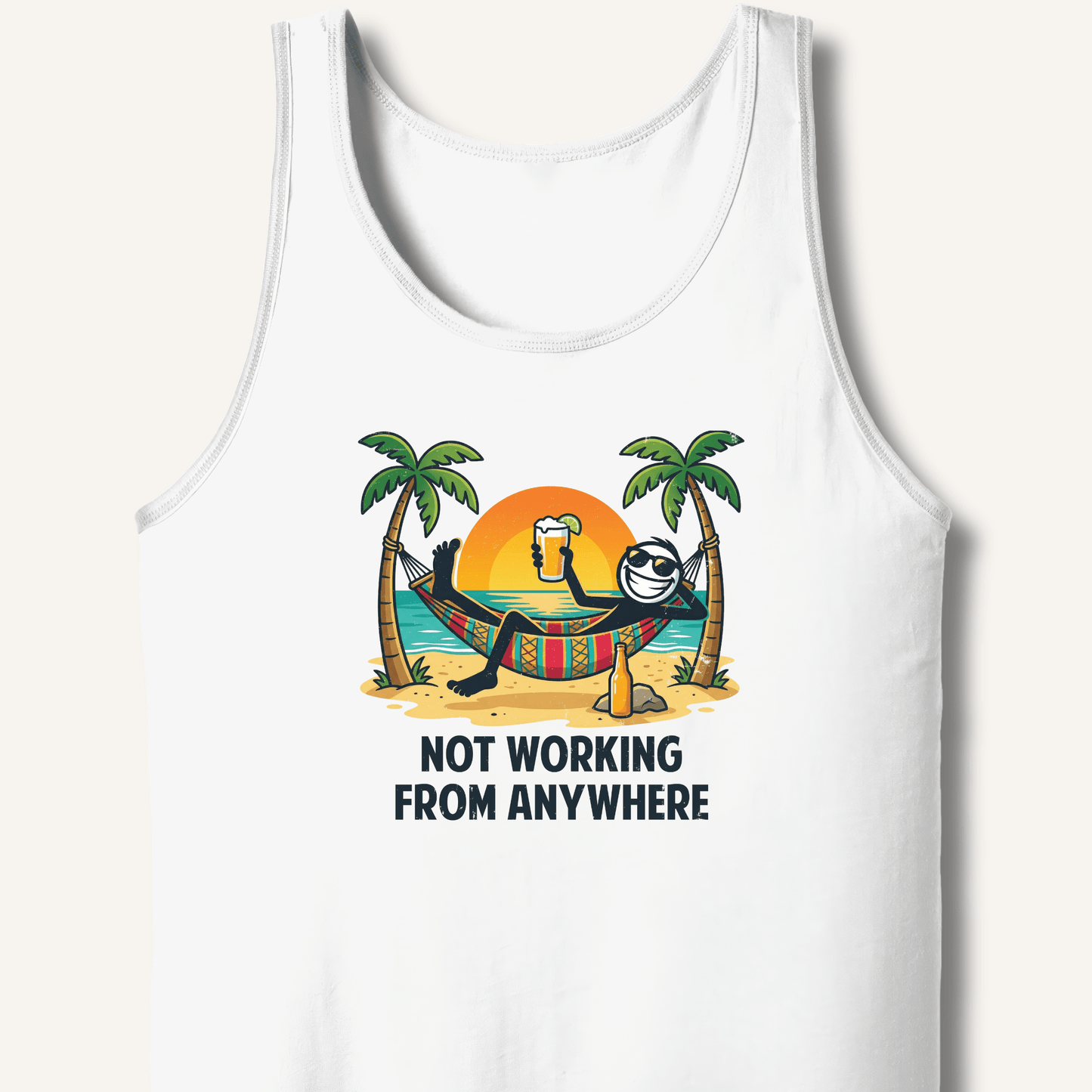 Not Working From Anywhere Tank - Sip & Shirt