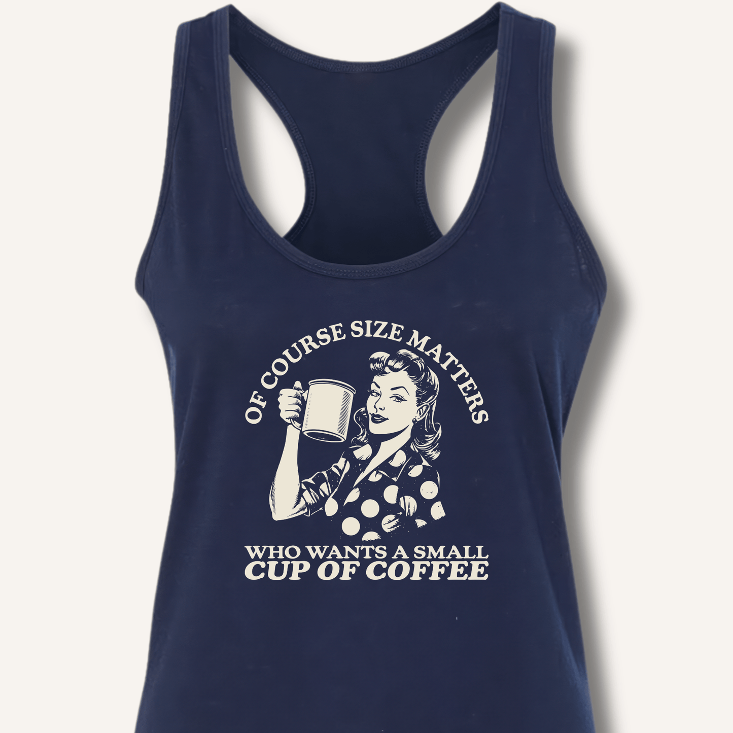 Size Matters Racerback Tank - Sip & Shirt