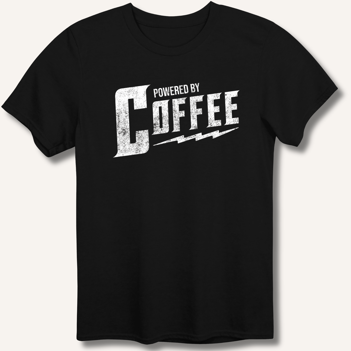 T-Shirt Black / XS Powered By Coffee T-Shirt
