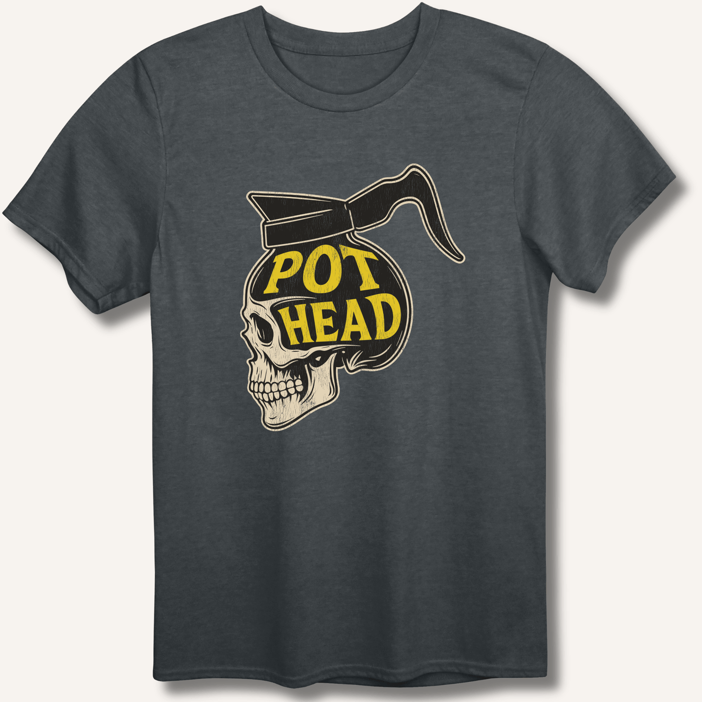 T-Shirt Dark Heather / XS Pot Head Men's T-Shirt