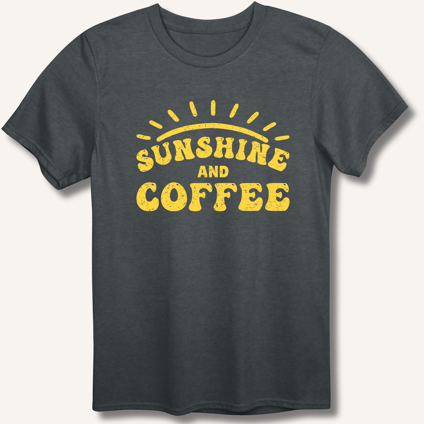 T-Shirt Dark Heather / XS Sunshine and Coffee T-Shirt