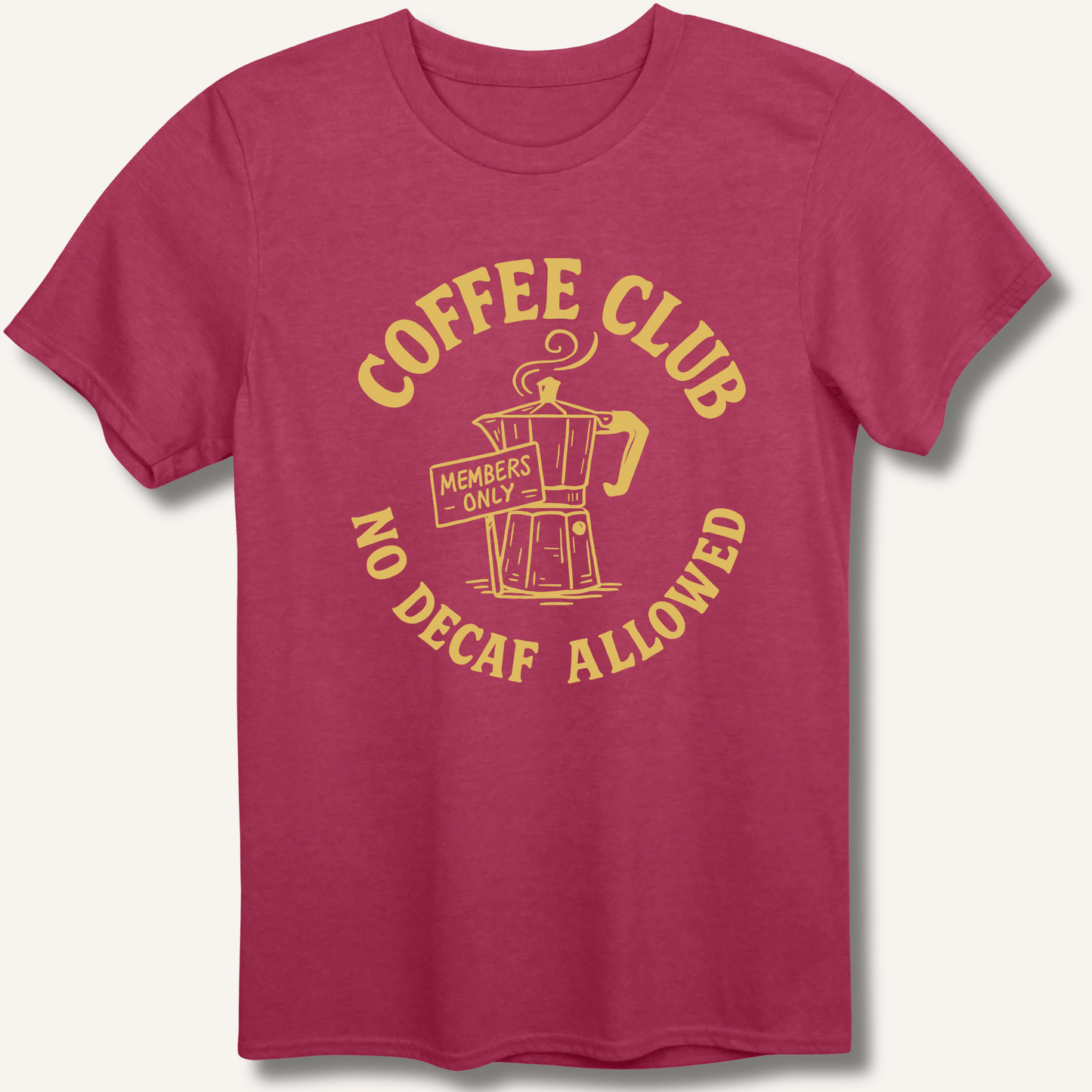 T-Shirt Heather Cardinal / S Coffee Club T-Shirt