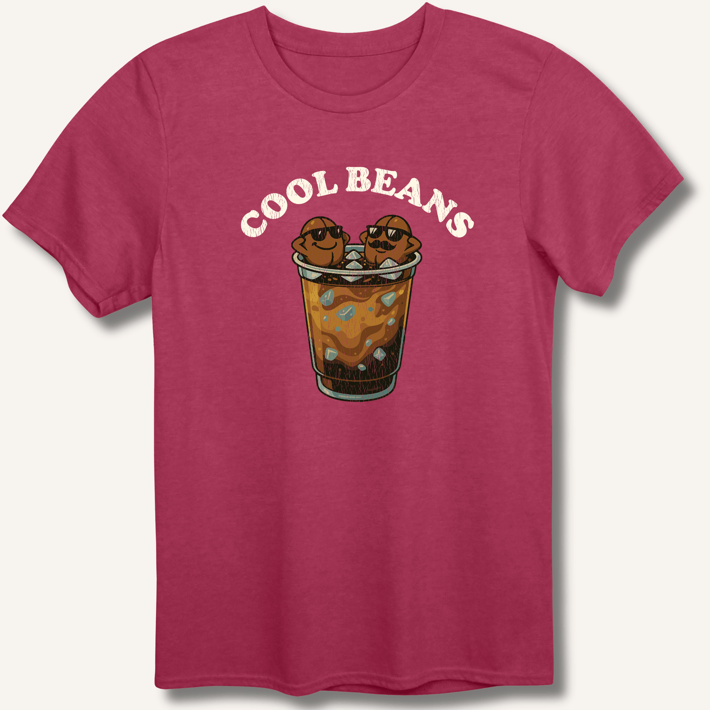 T-Shirt Heather Cardinal / S Cool Beans T-Shirt