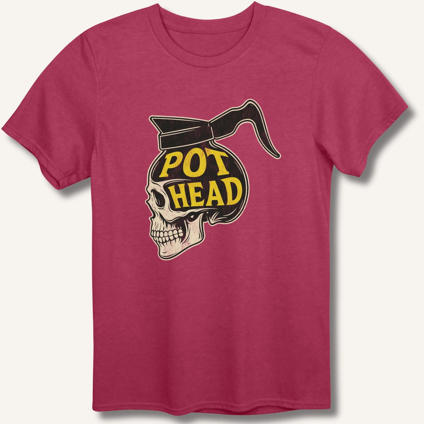 T-Shirt Heather Cardinal / S Pot Head Men's T-Shirt