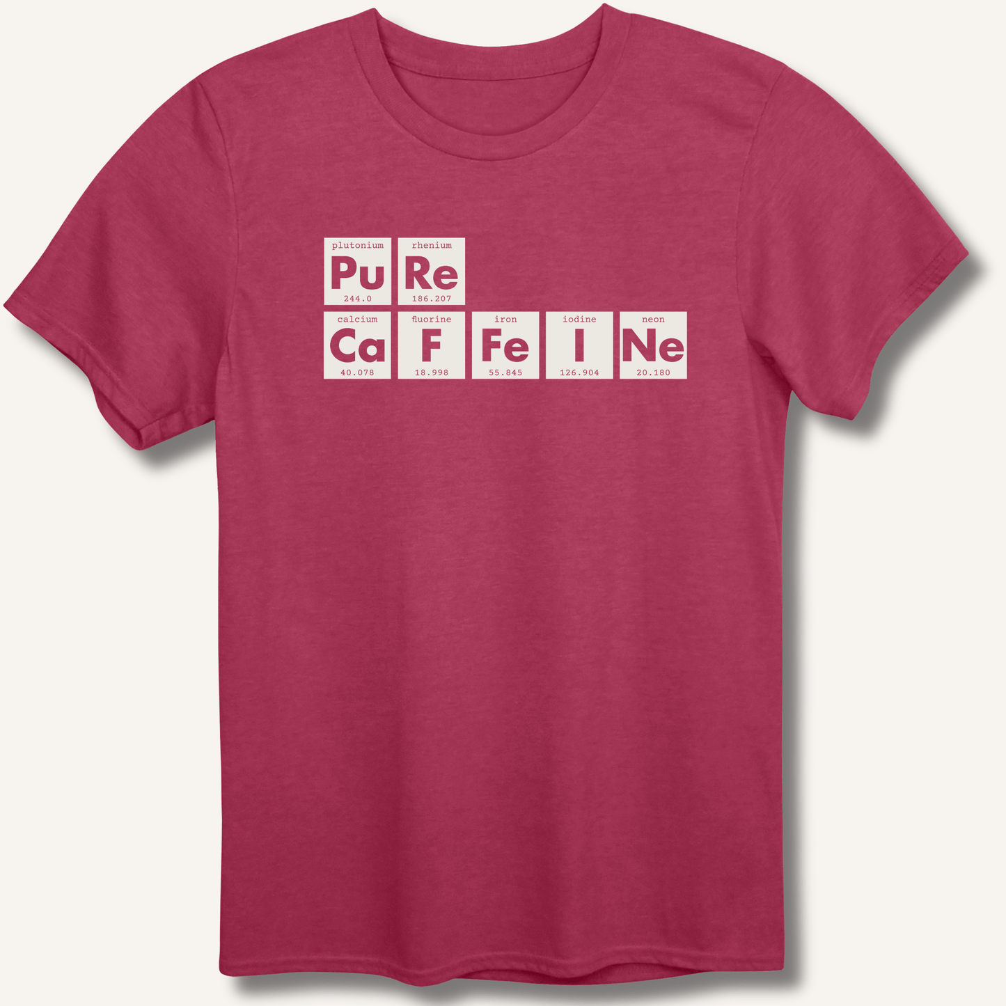 T-Shirt Heather Cardinal / S Pure Caffeine T-Shirt