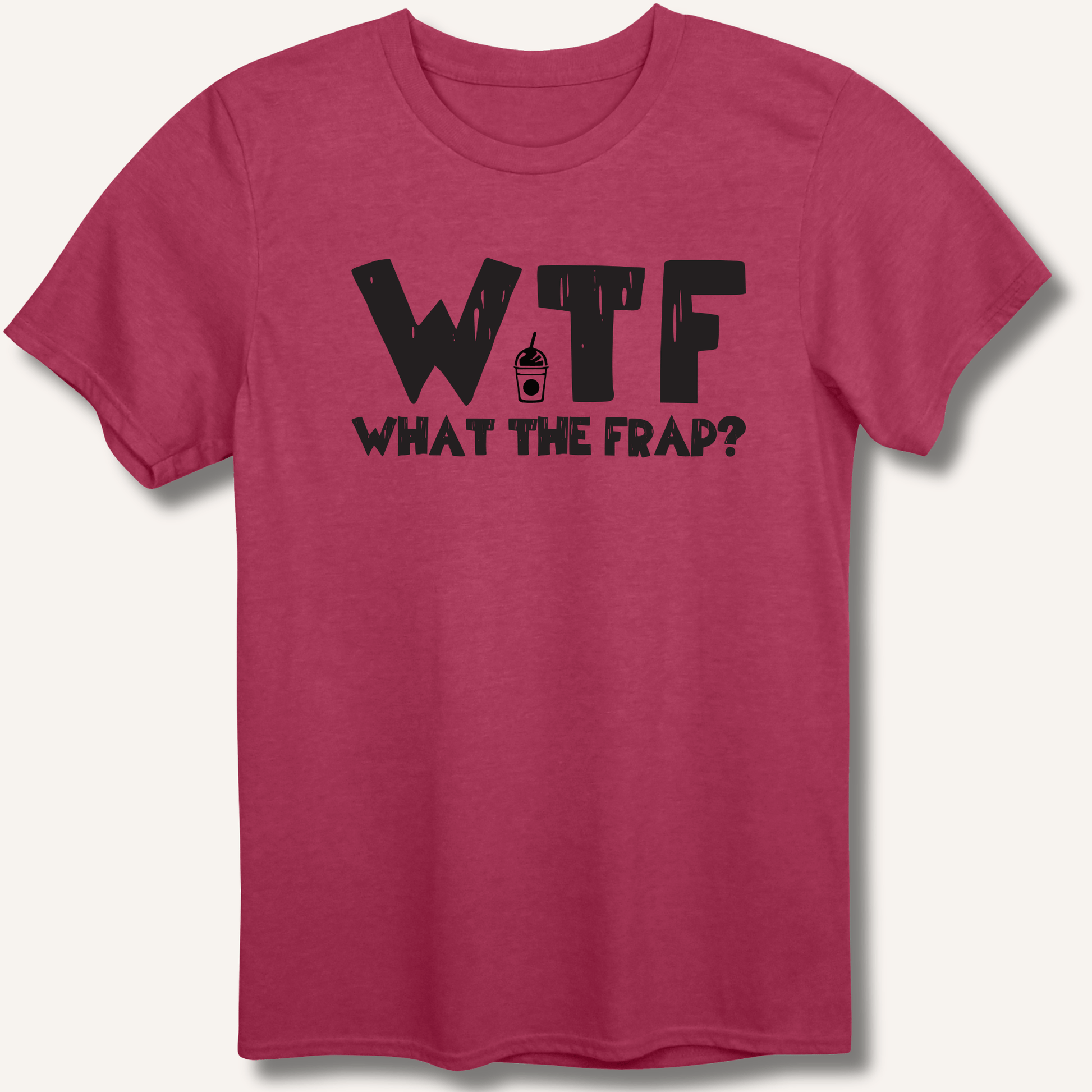 T-Shirt Heather Cardinal / S WTF What The Frap? T-Shirt
