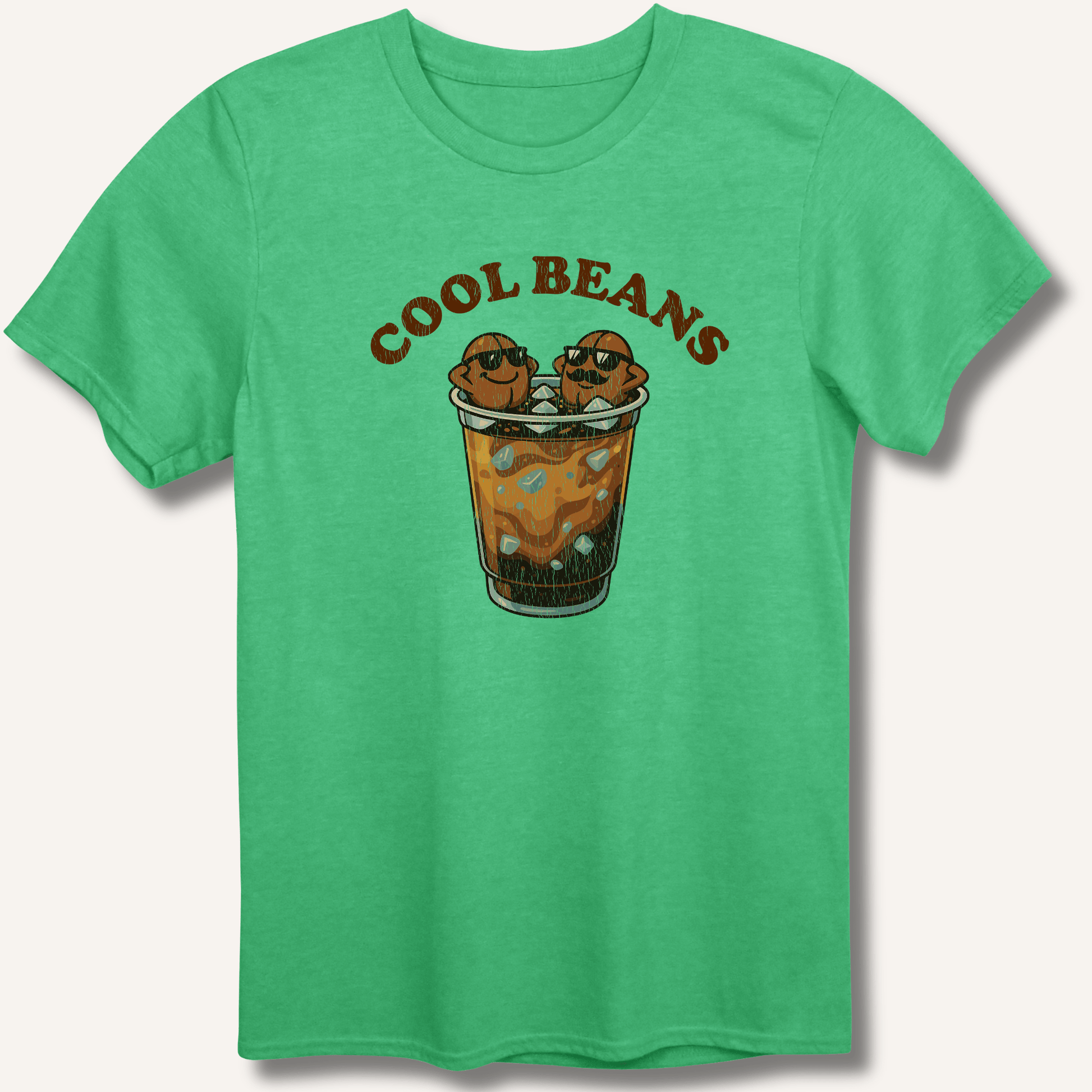 T-Shirt Heather Irish Green / S Cool Beans T-Shirt