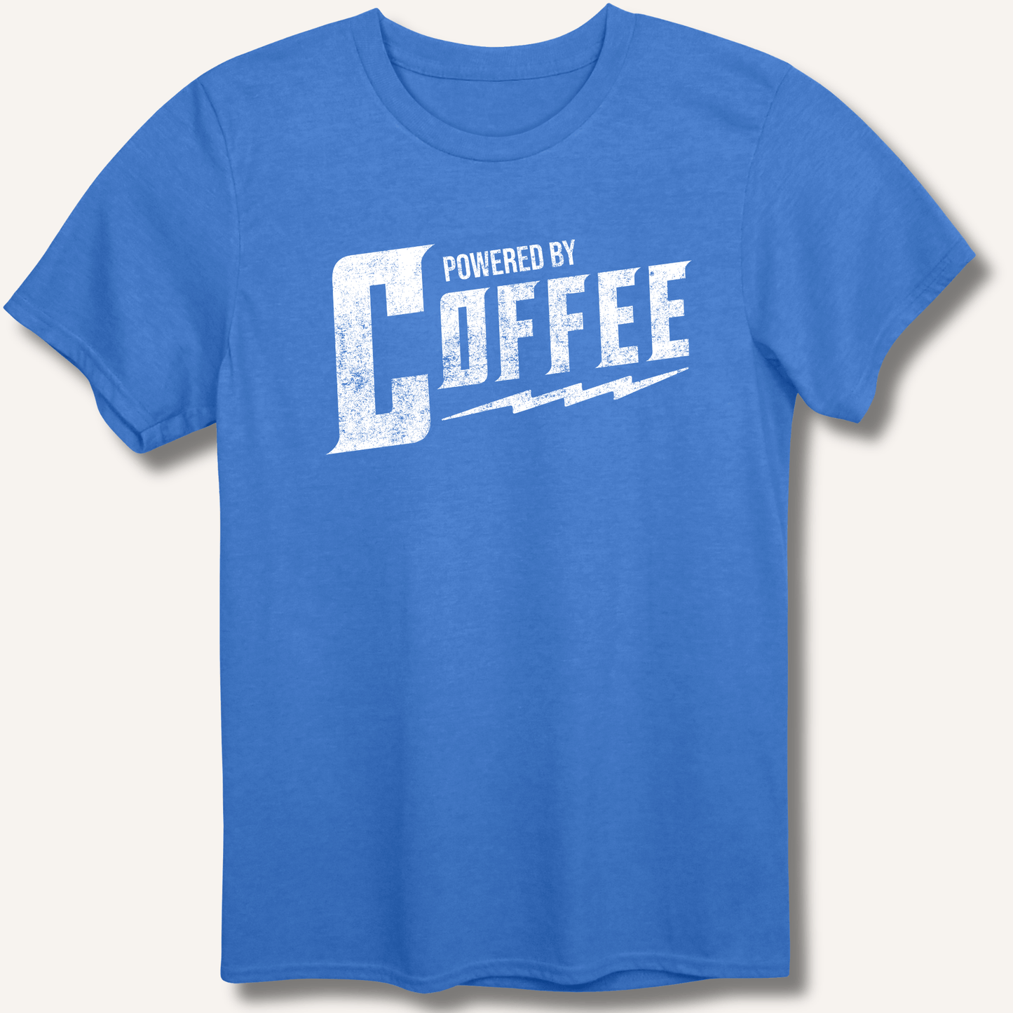 T-Shirt Heather Royal / XS Powered By Coffee T-Shirt