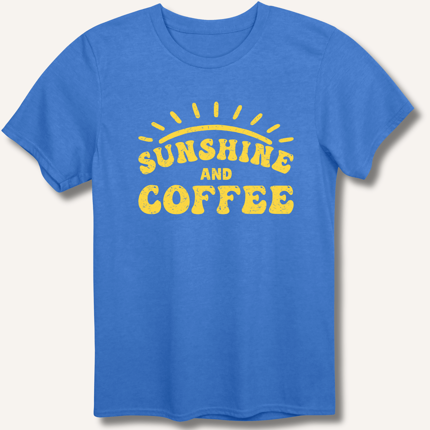 T-Shirt Heather Royal / XS Sunshine and Coffee T-Shirt