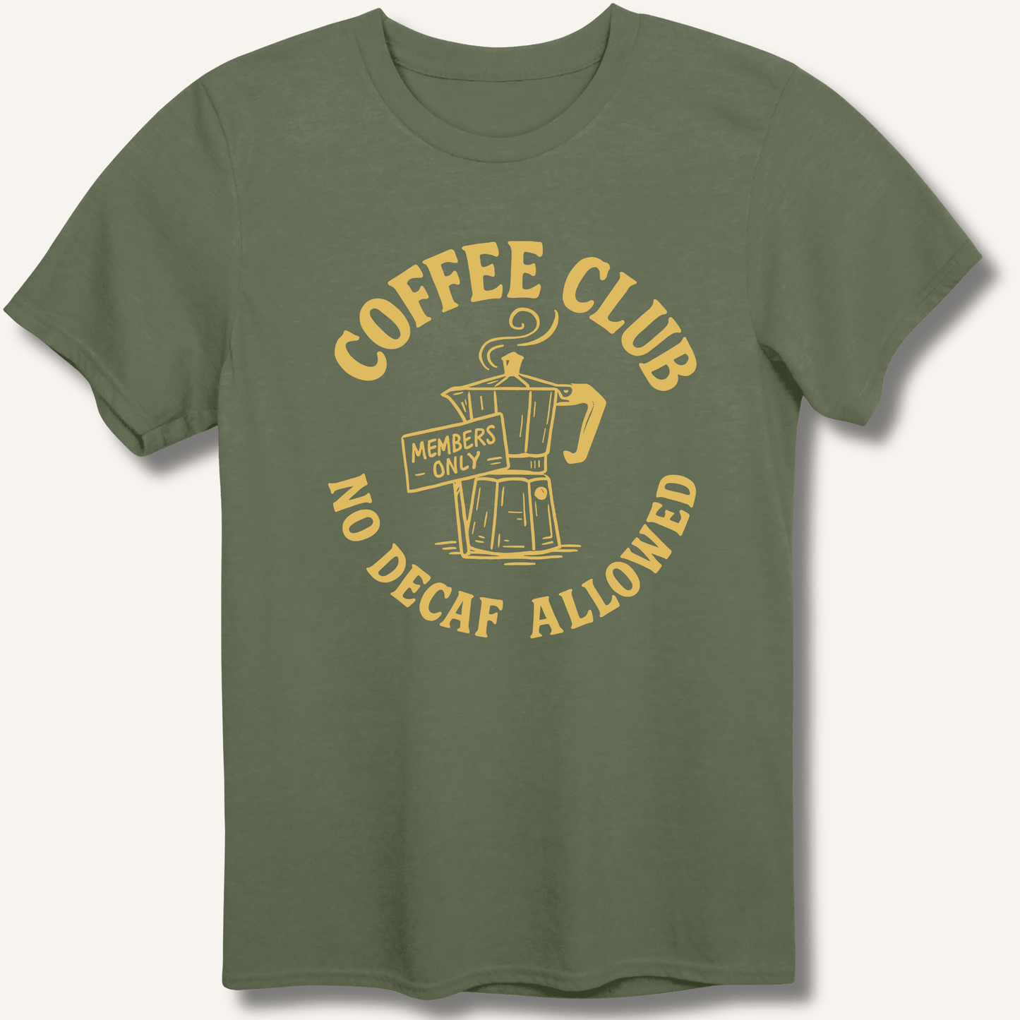 T-Shirt Military Green / S Coffee Club T-Shirt