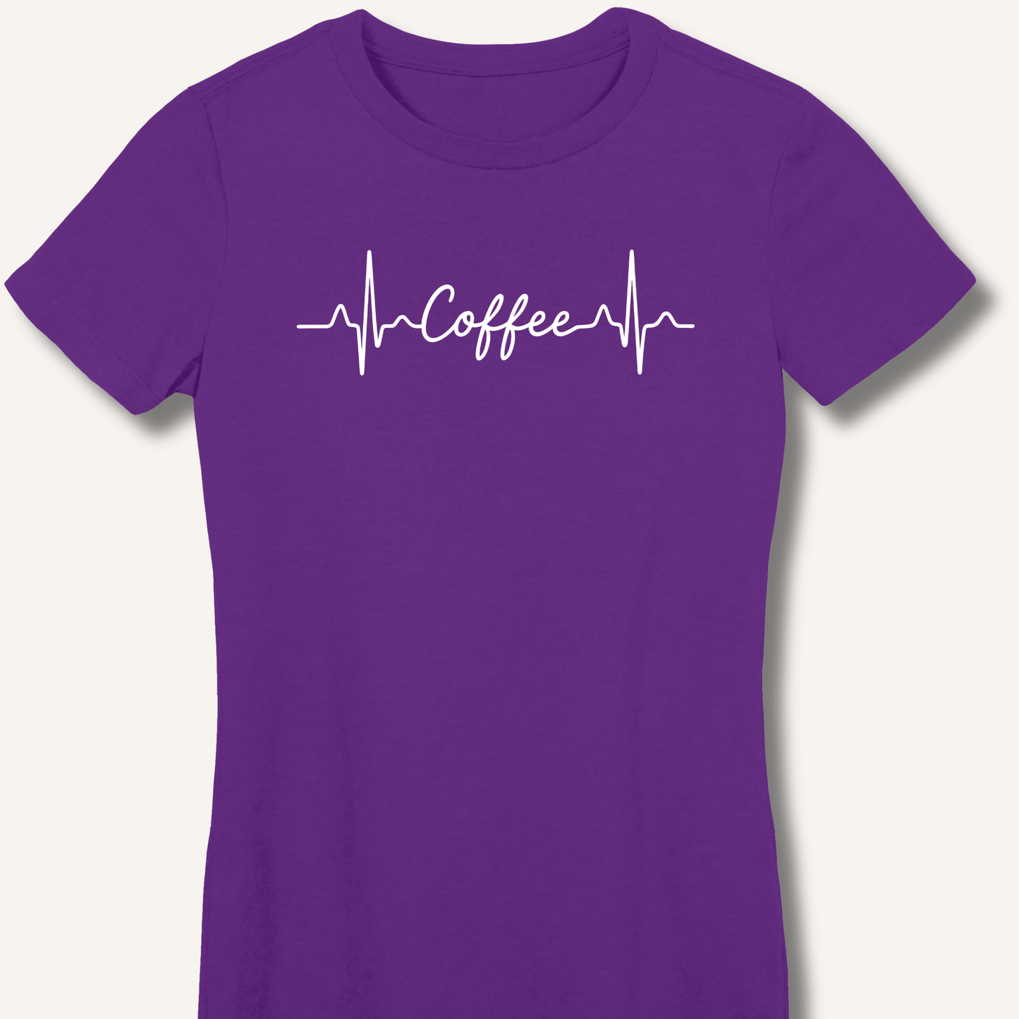 T-Shirt Purple / S Caffeine Pulse Fitted T-Shirt